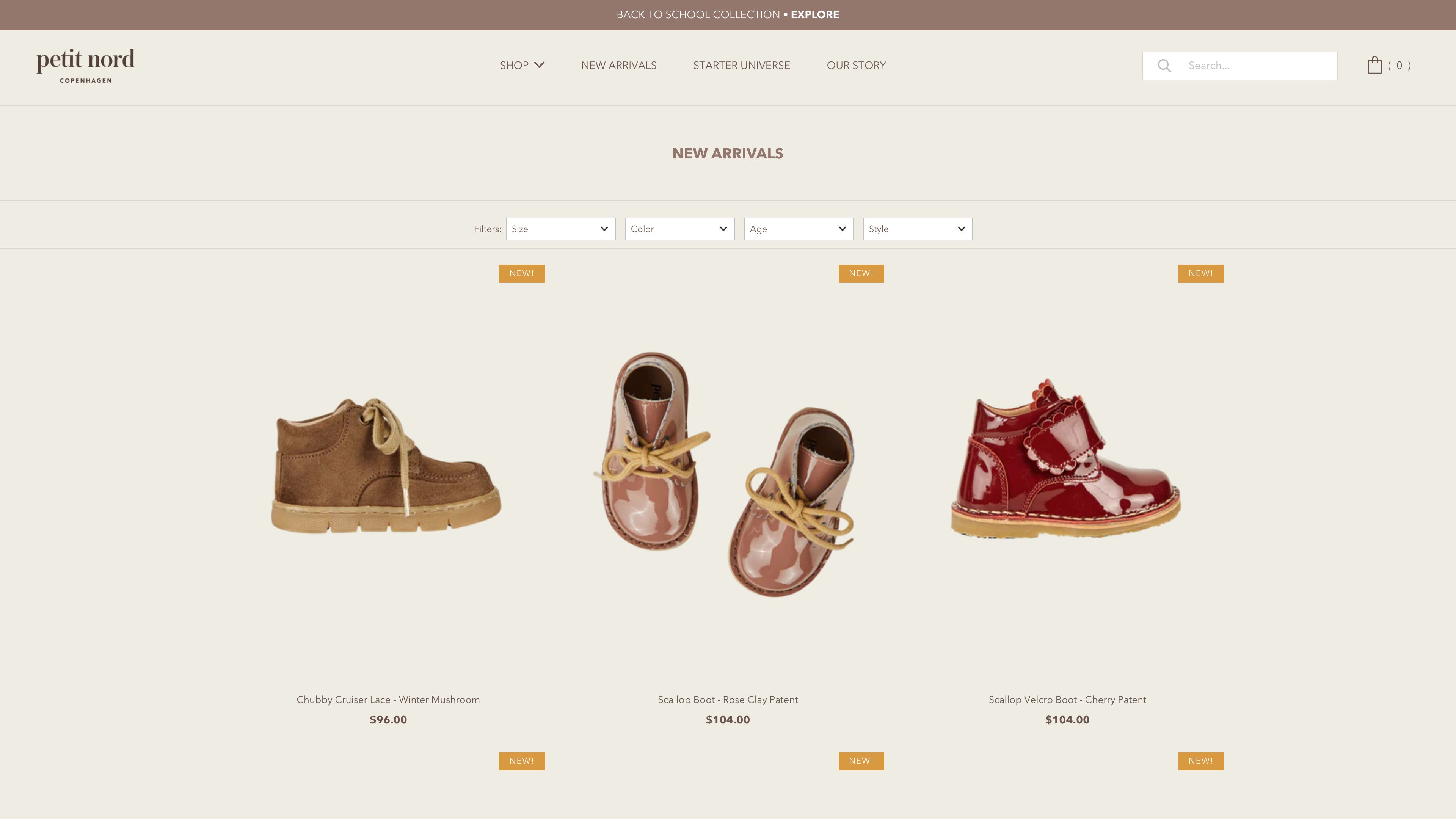 PETIT NORD (Shopify Plus + SPY system + Klaviyo) screenshot