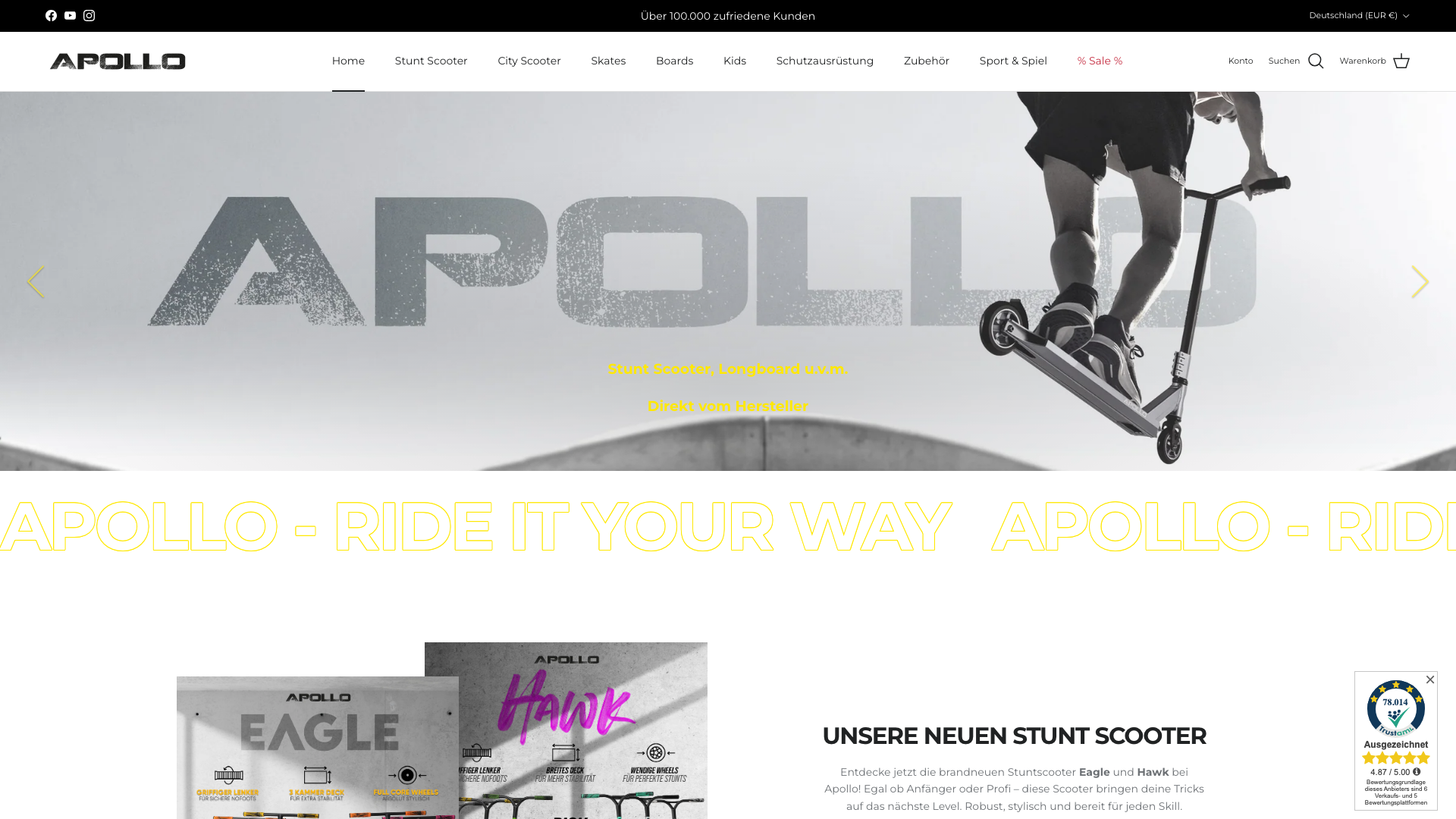 Migration von Shopify zu Shopify Plus - Apollo Funsport wächst!