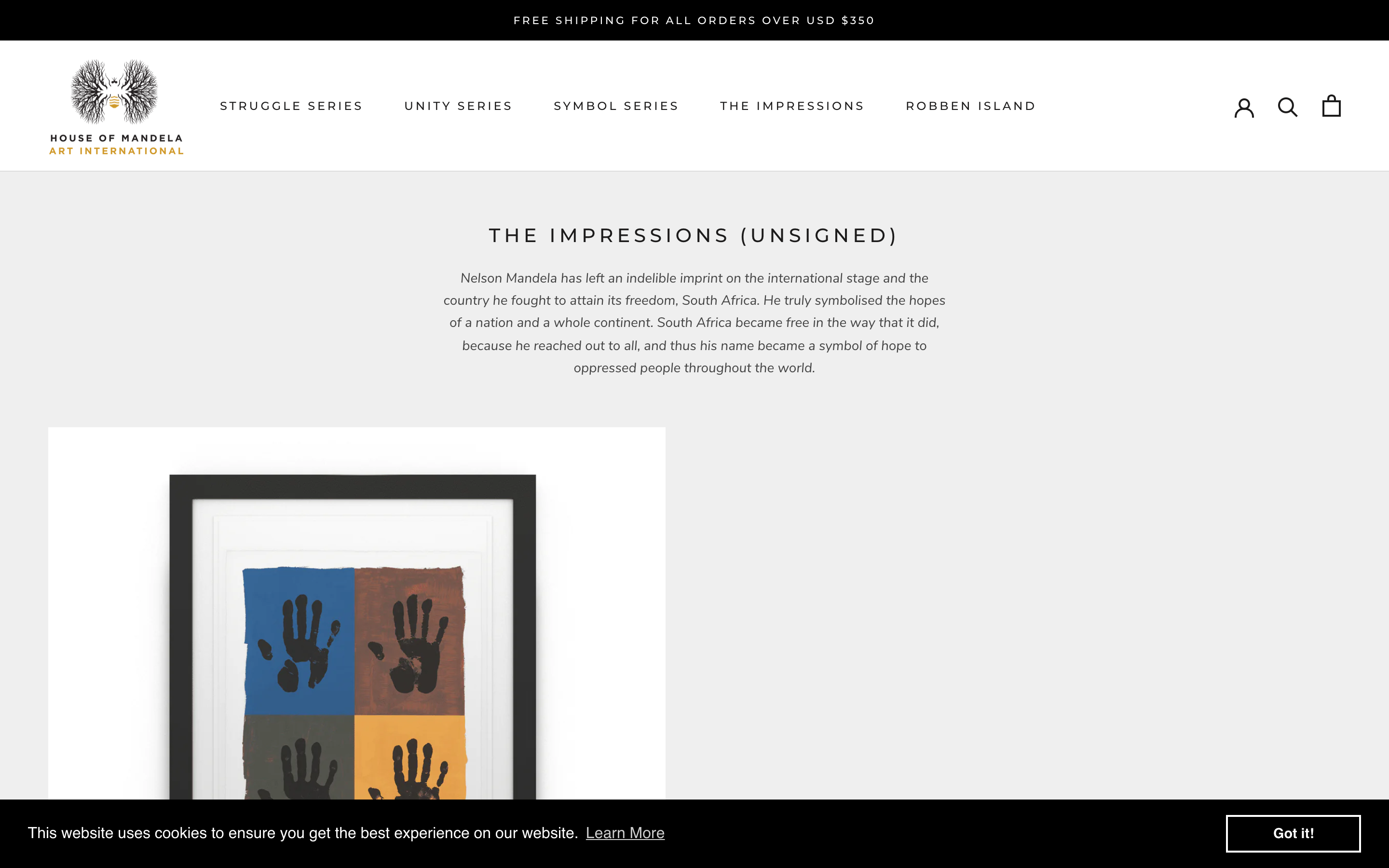 House of Mandela. Art International screenshot