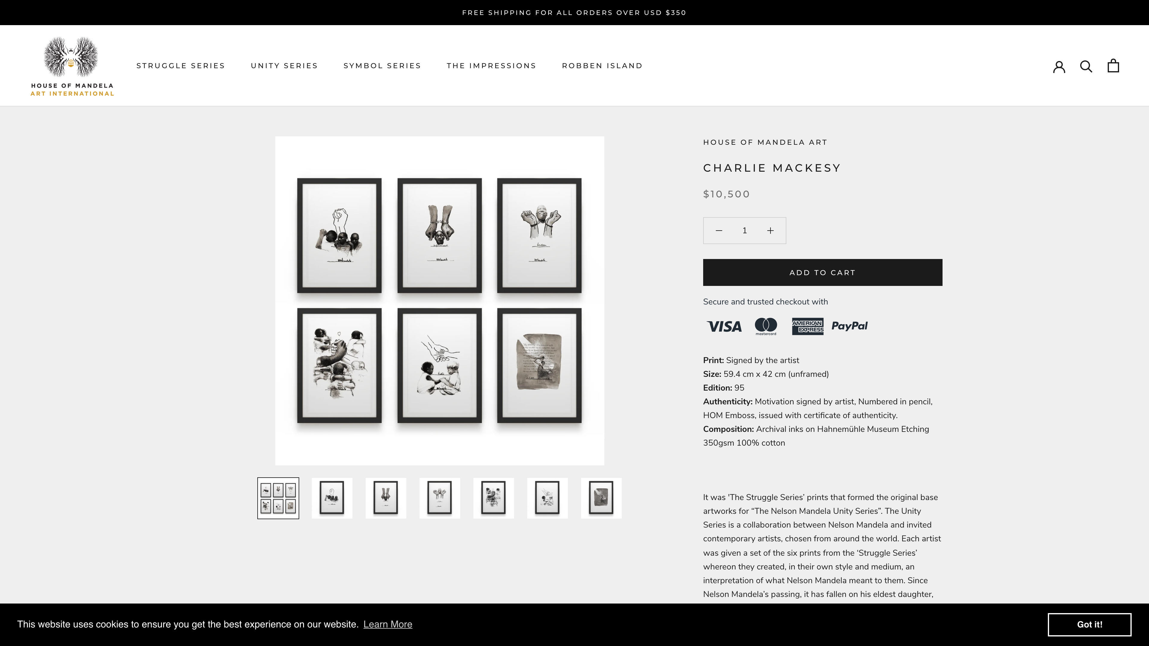 House of Mandela. Art International screenshot 2