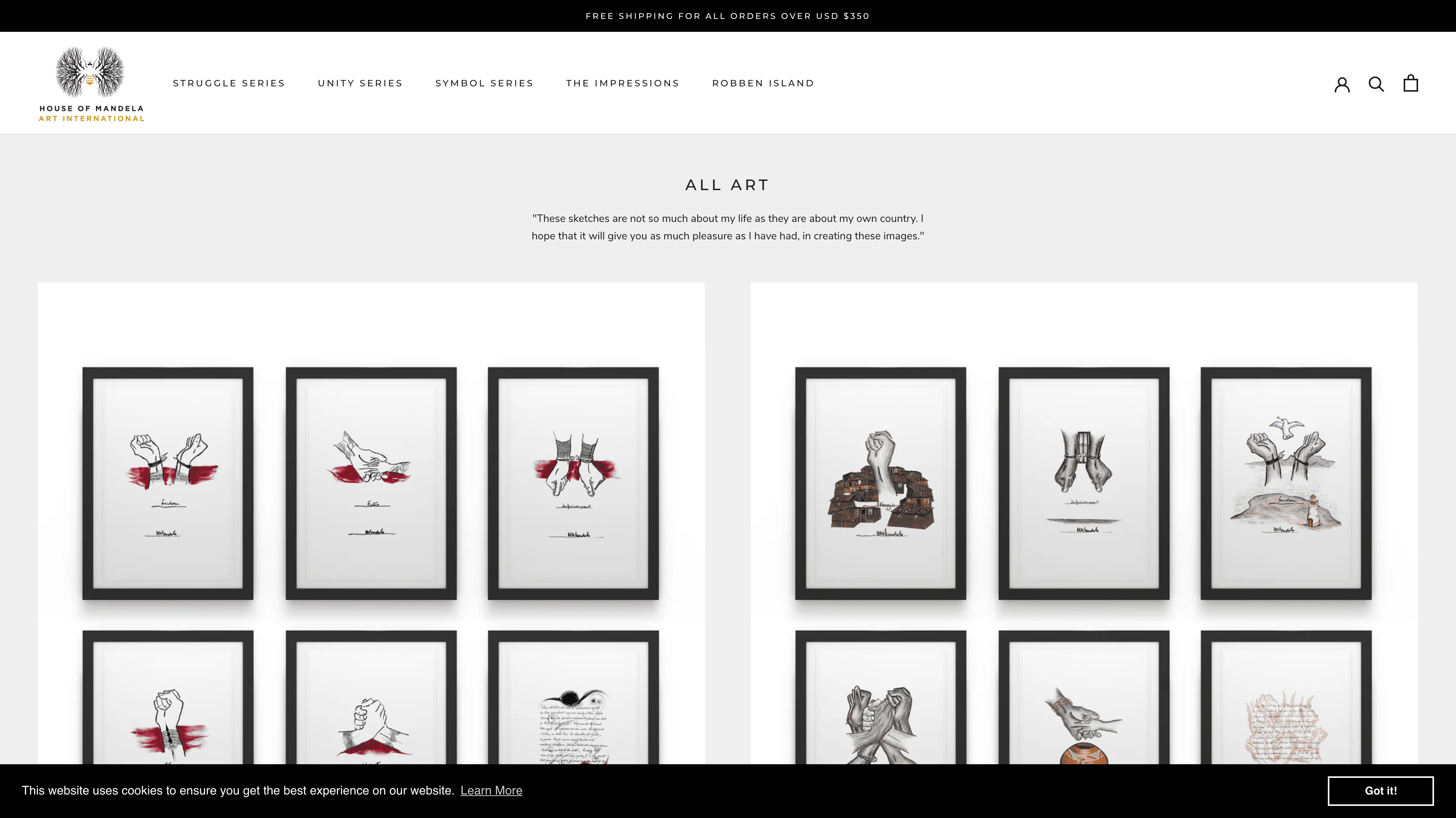 House of Mandela. Art International screenshot 4