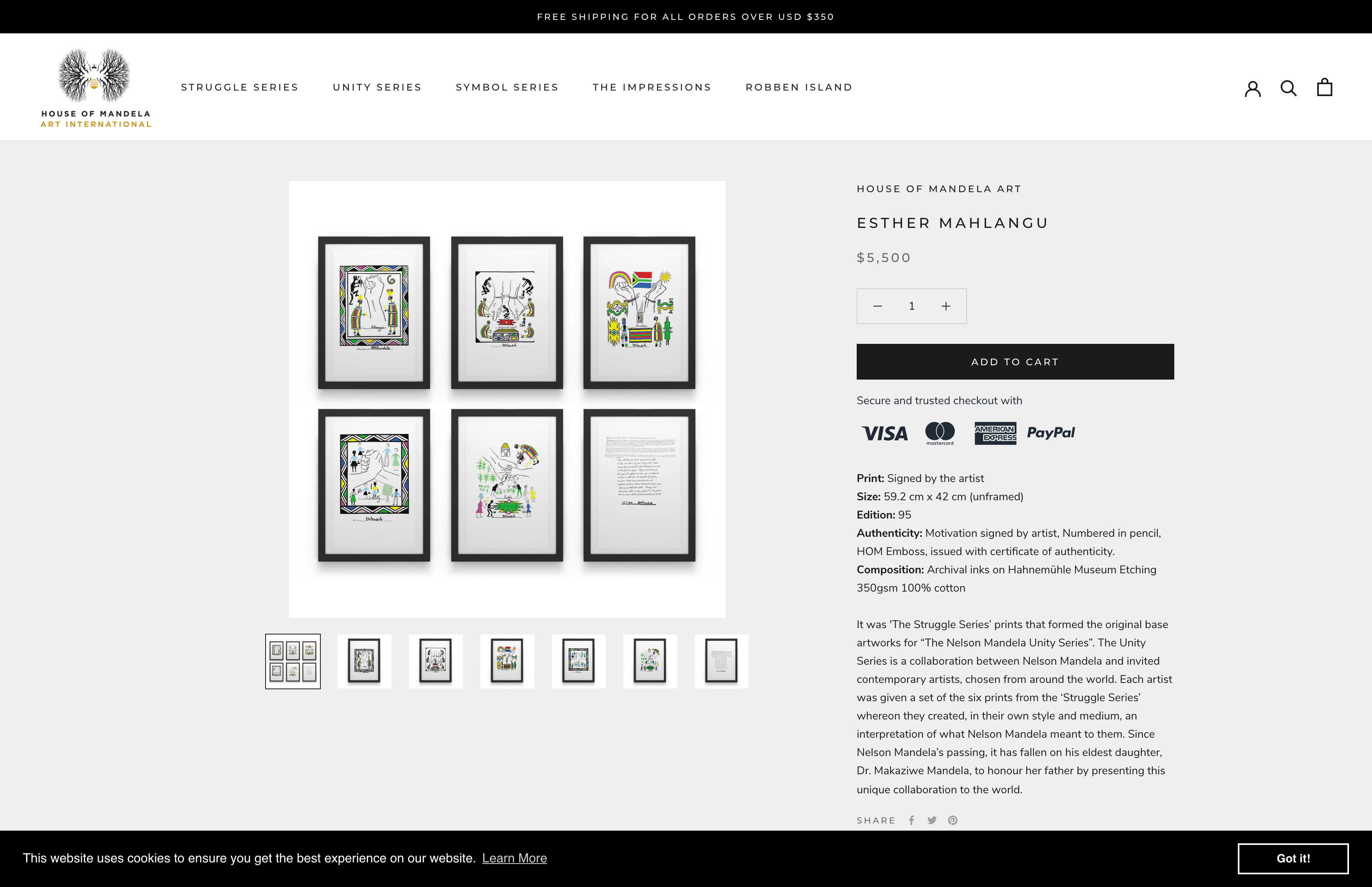 House of Mandela. Art International screenshot 3