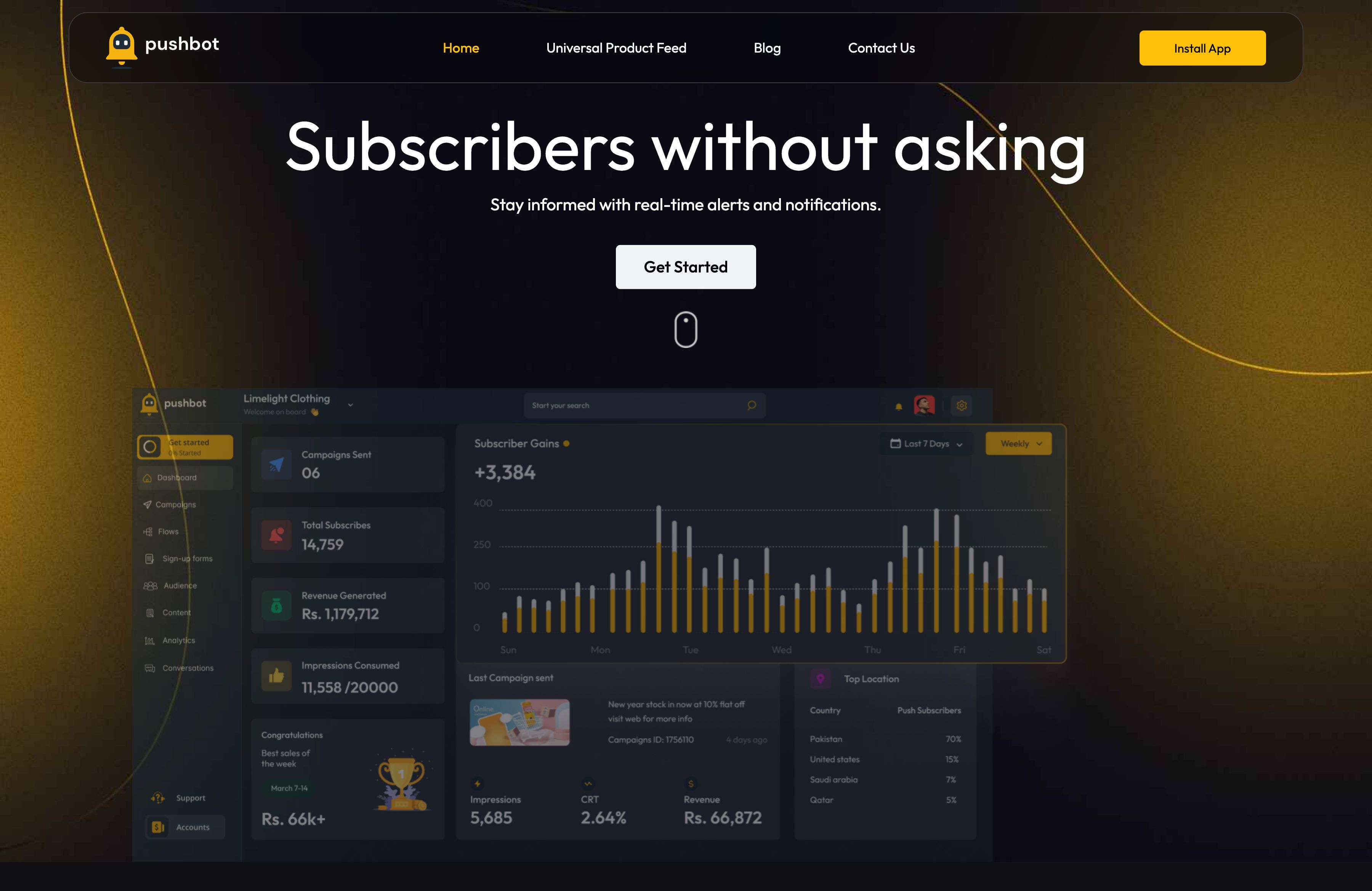 Pushbot: Comprehensive Web Push Notification Marketing Solution
