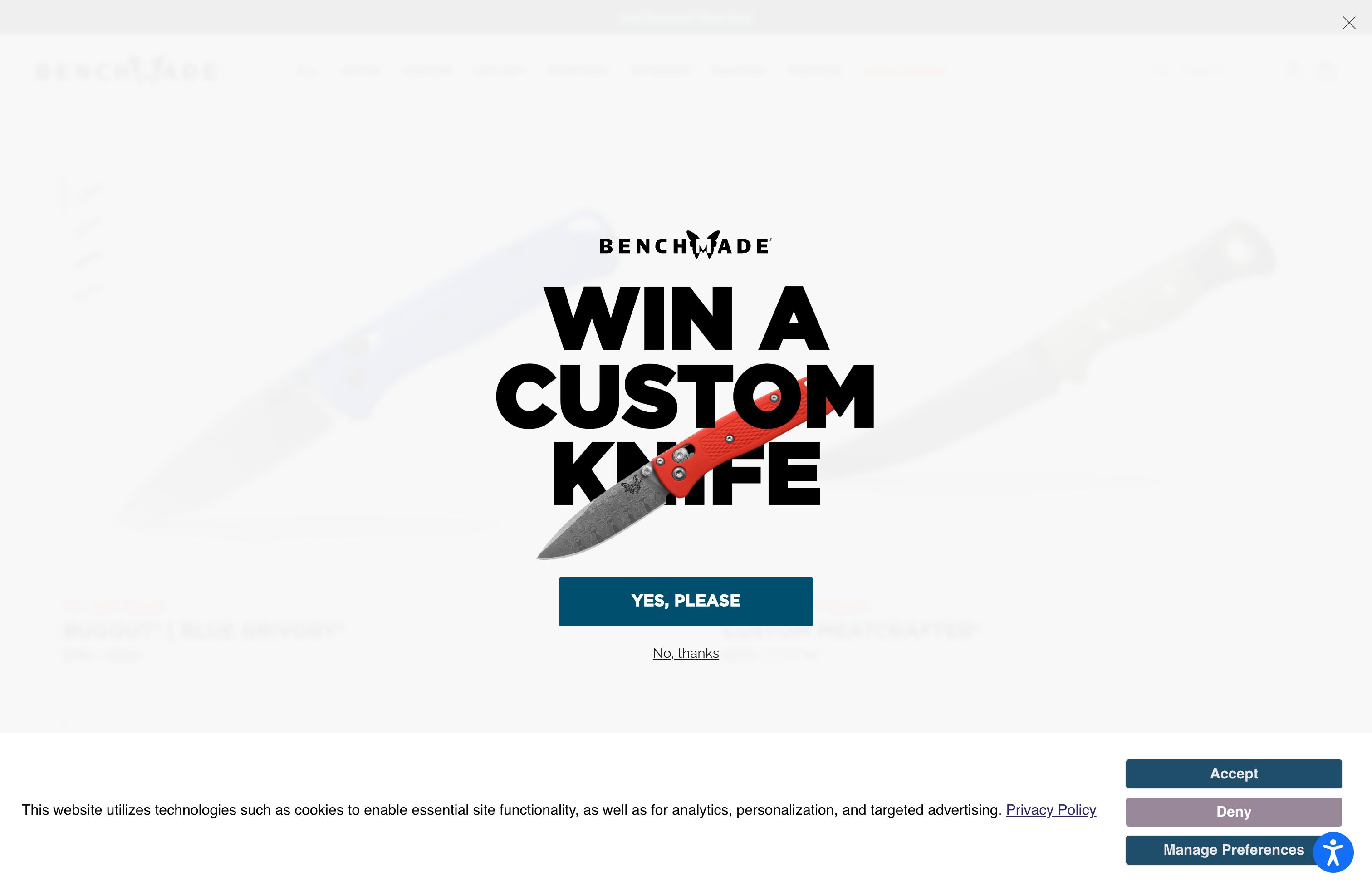 Benchmade screenshot