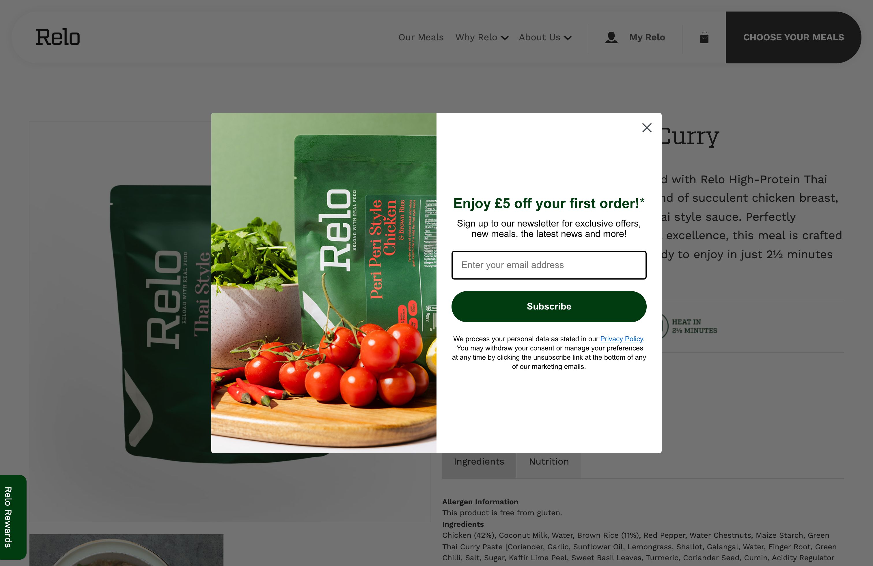 Relo - Performance Meals Shopify Implementation screenshot 3