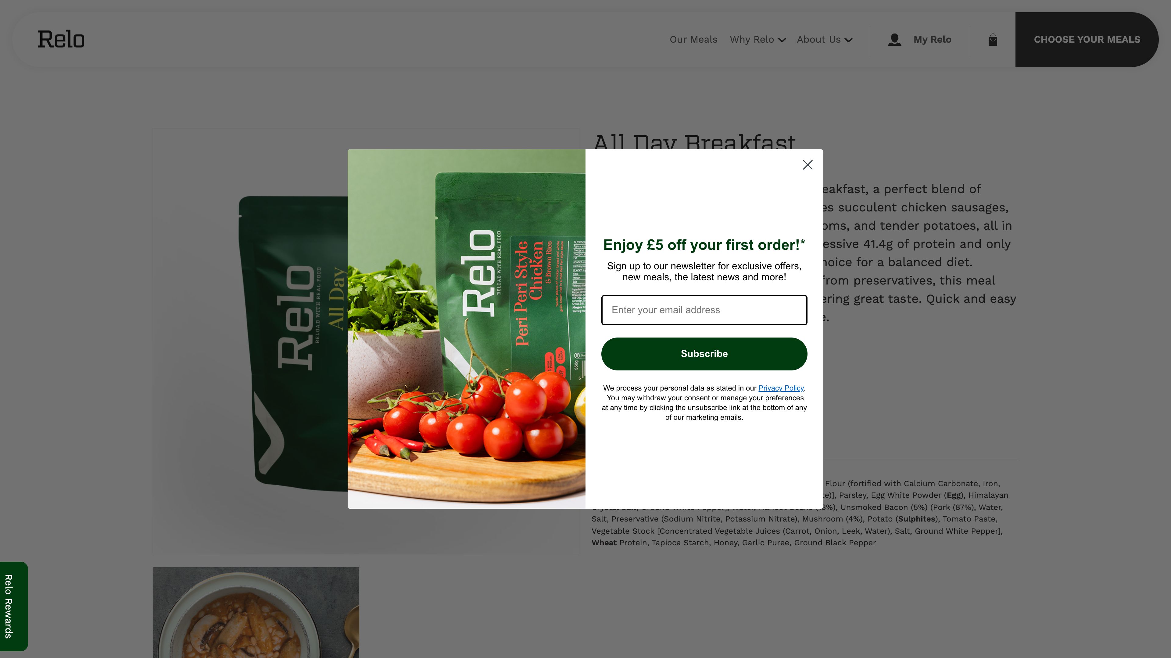 Relo - Performance Meals Shopify Implementation screenshot 4