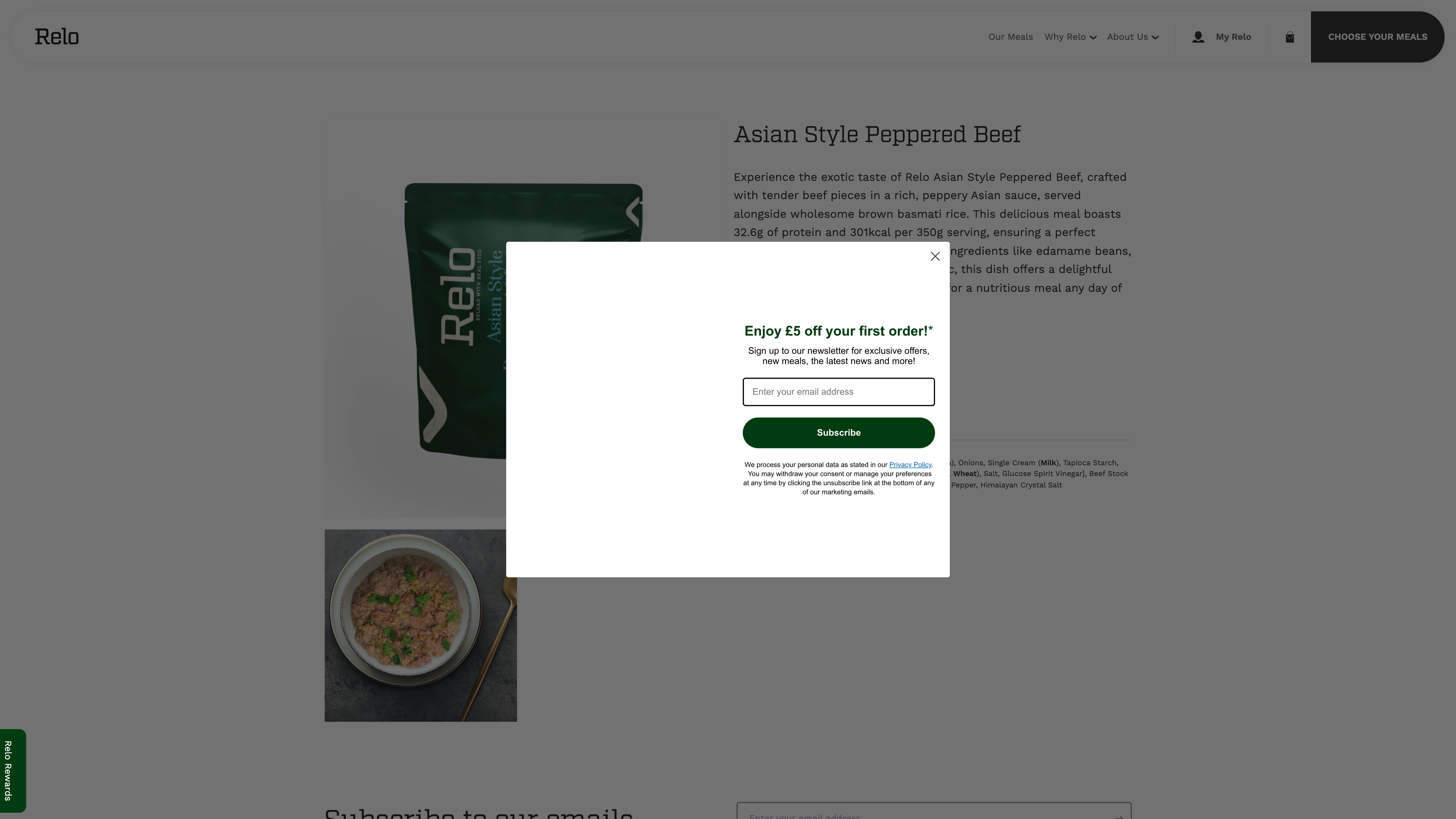 Relo - Performance Meals Shopify Implementation screenshot 5