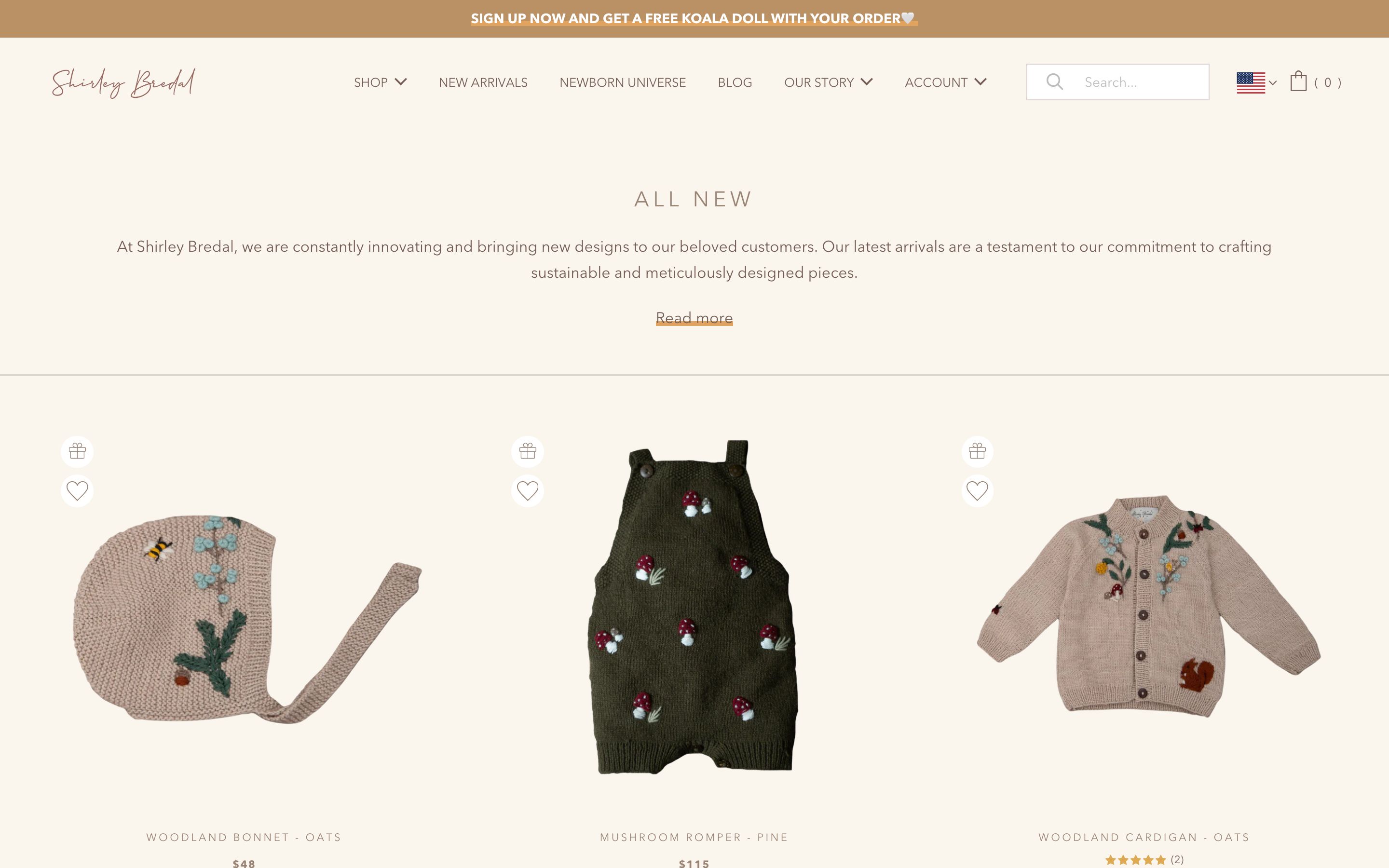 SHIRLEY BREDAL (Shopify + Klaviyo + Typeform) screenshot