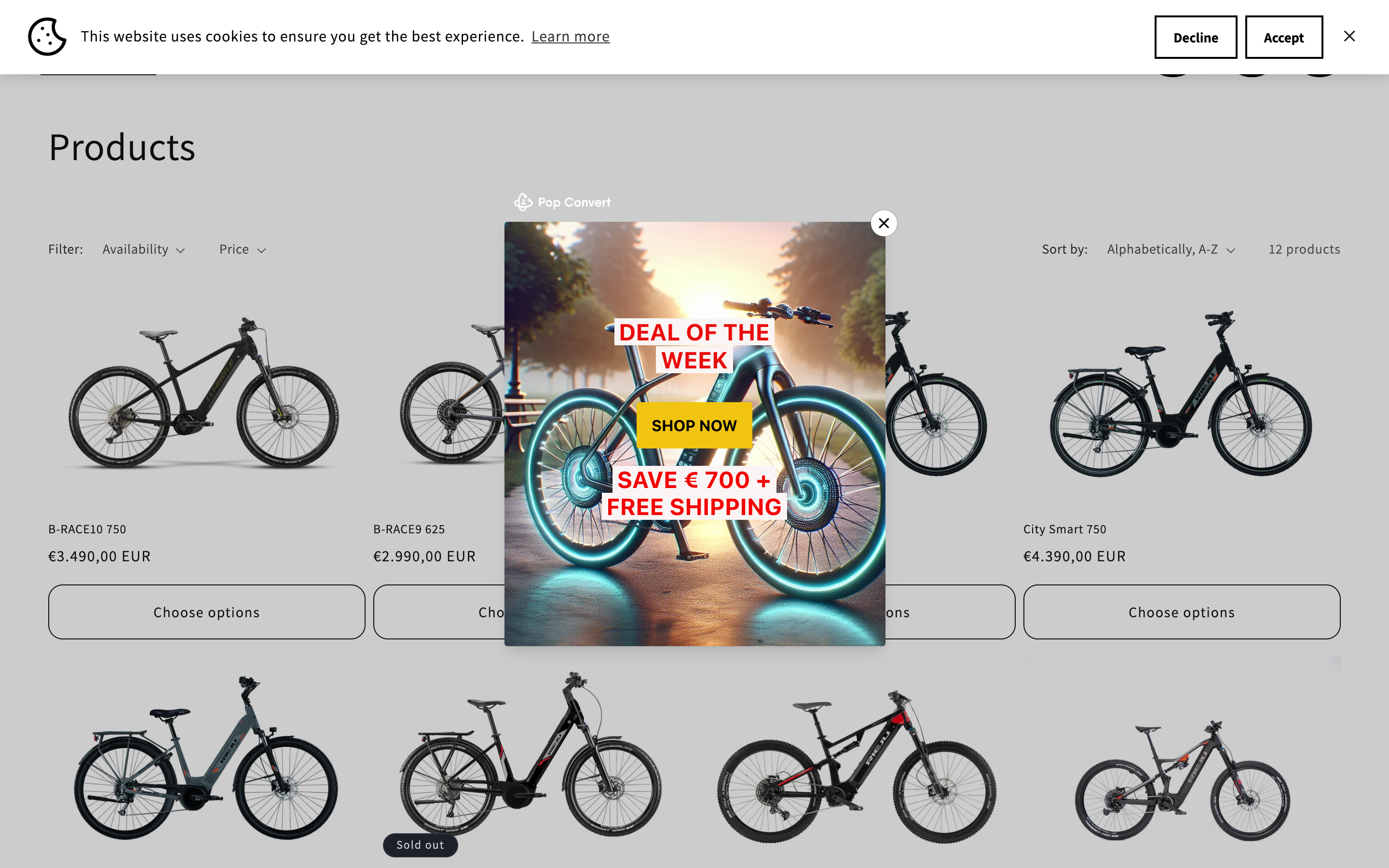 Enhanced Website Customization for Bike Outlet: A+ Content & Theme Optimization