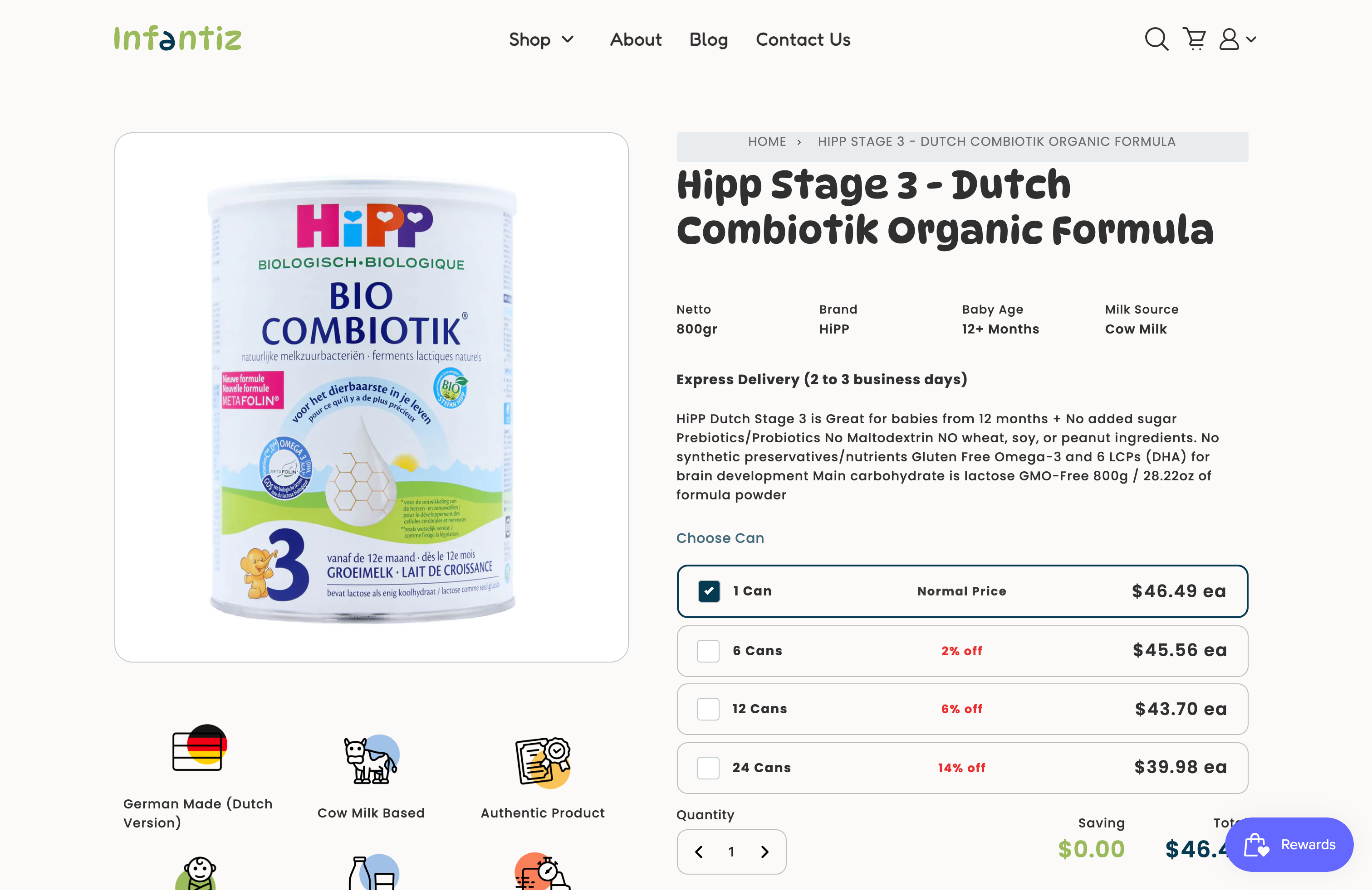 Infantiz Redesign screenshot 2