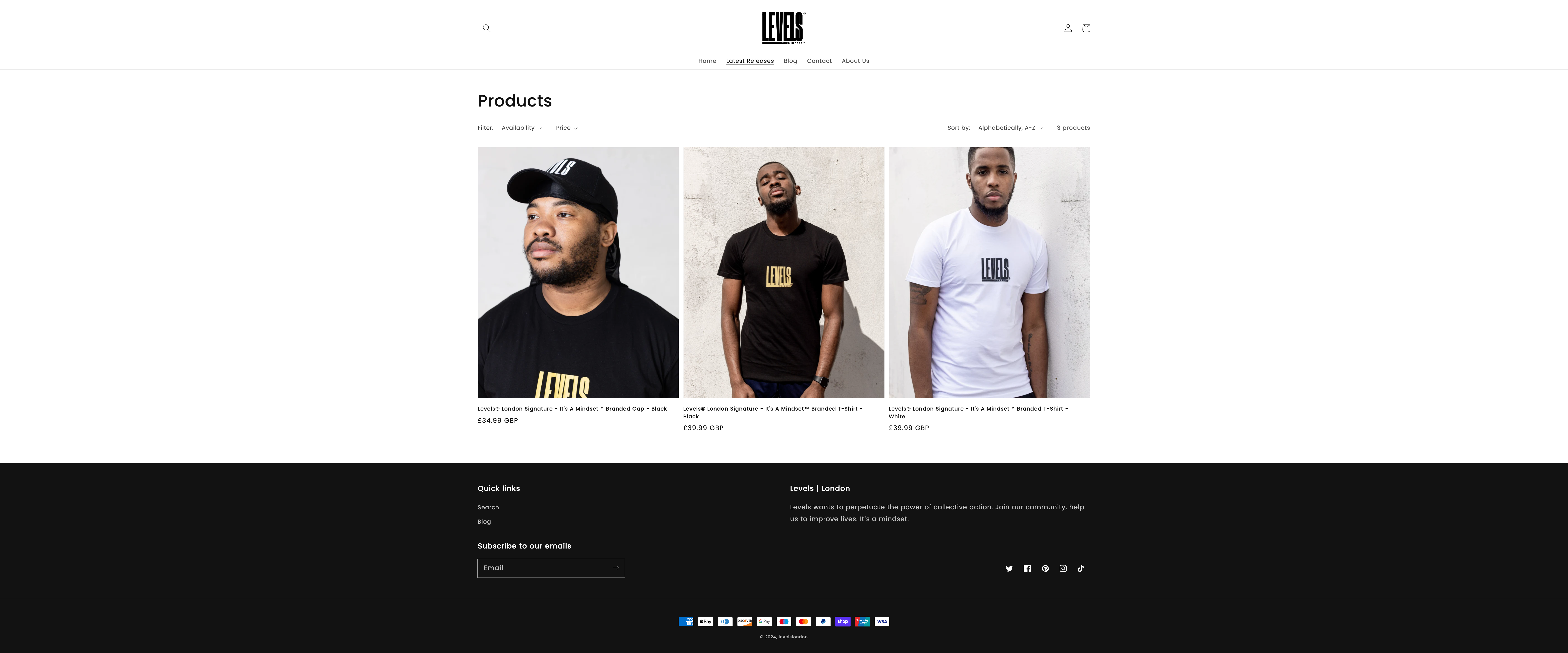 Custom Storefront Development - LevelsLondon screenshot 3