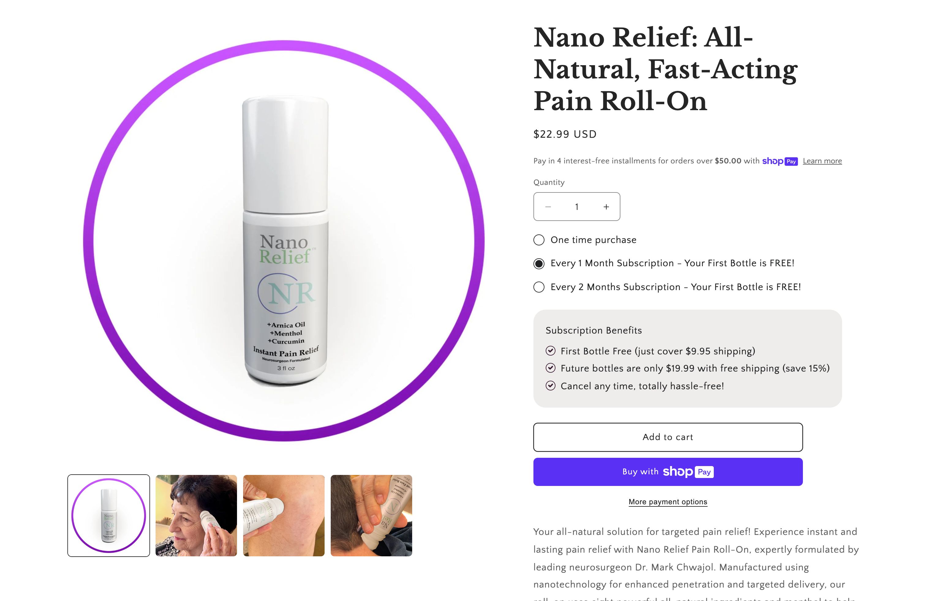 Nano Relief screenshot