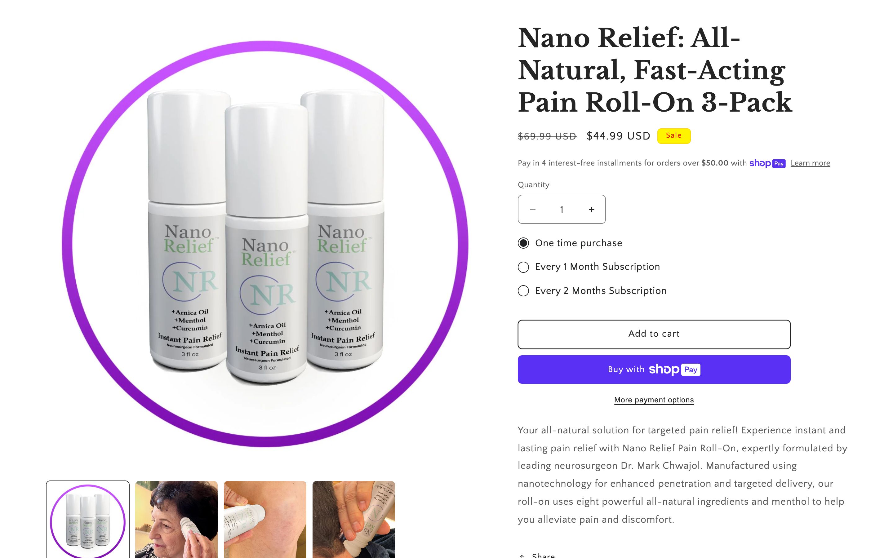 Nano Relief screenshot 2