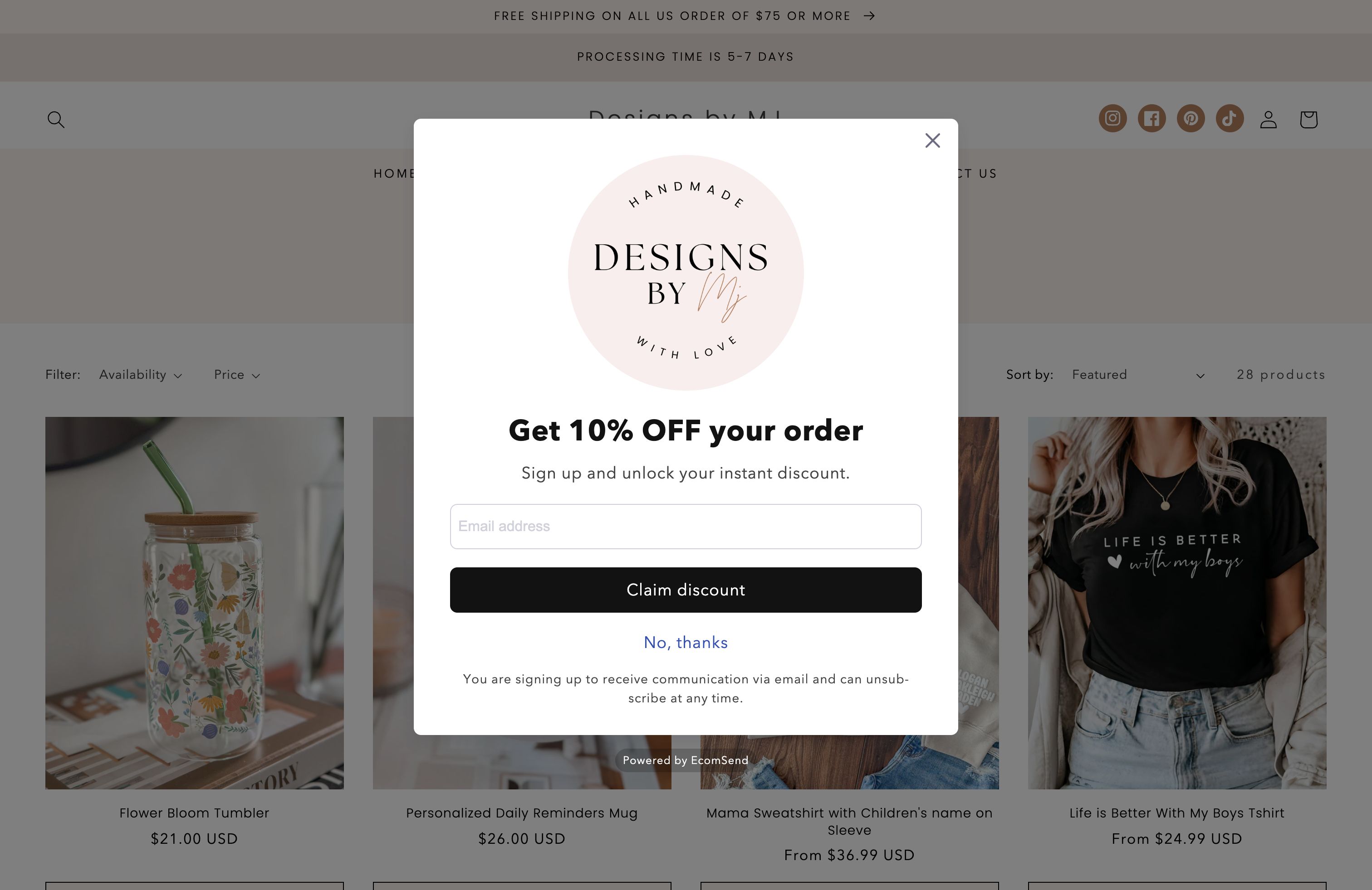 Designs by MJ screenshot 5