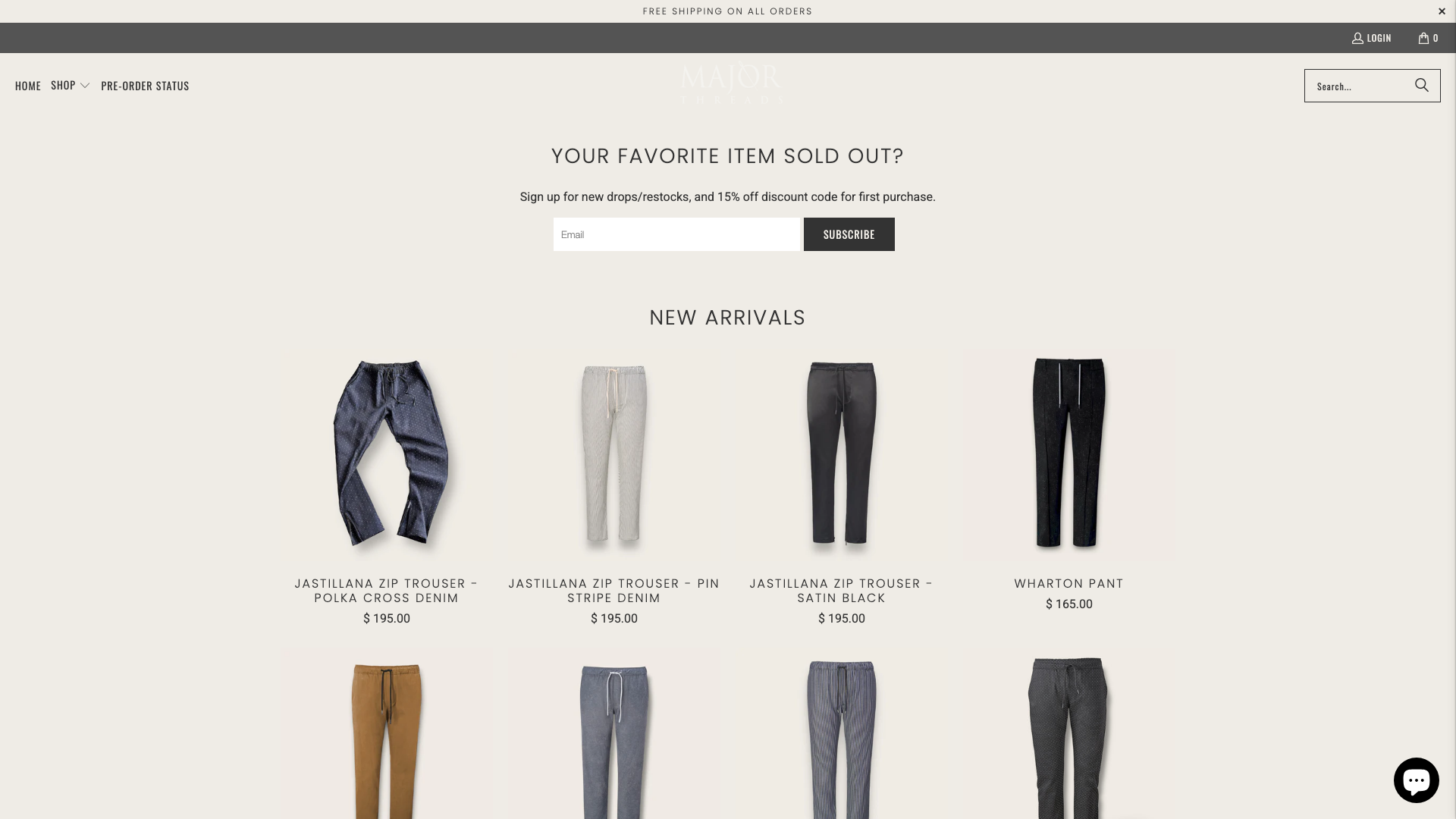 Major Threads Clothing Brand