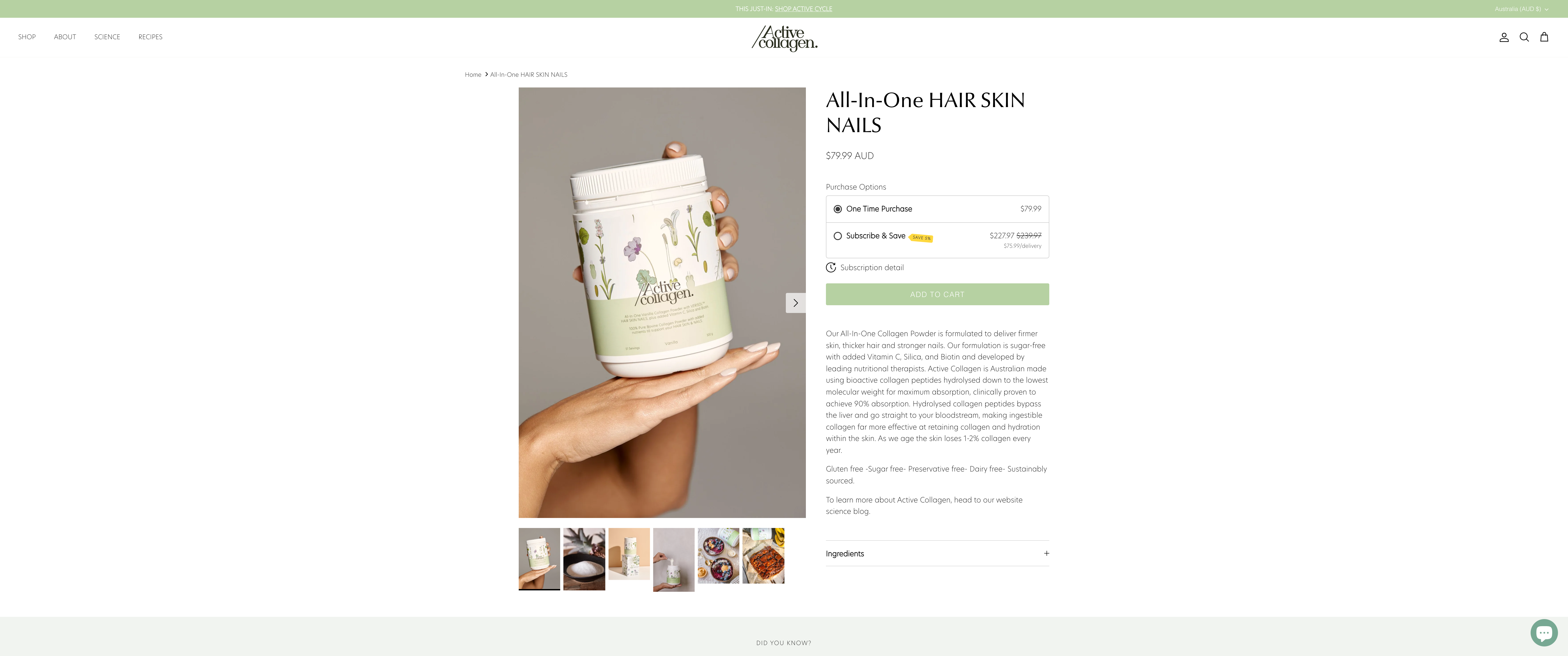 Active Collagen // Accelerated Site Built & Setup screenshot 3