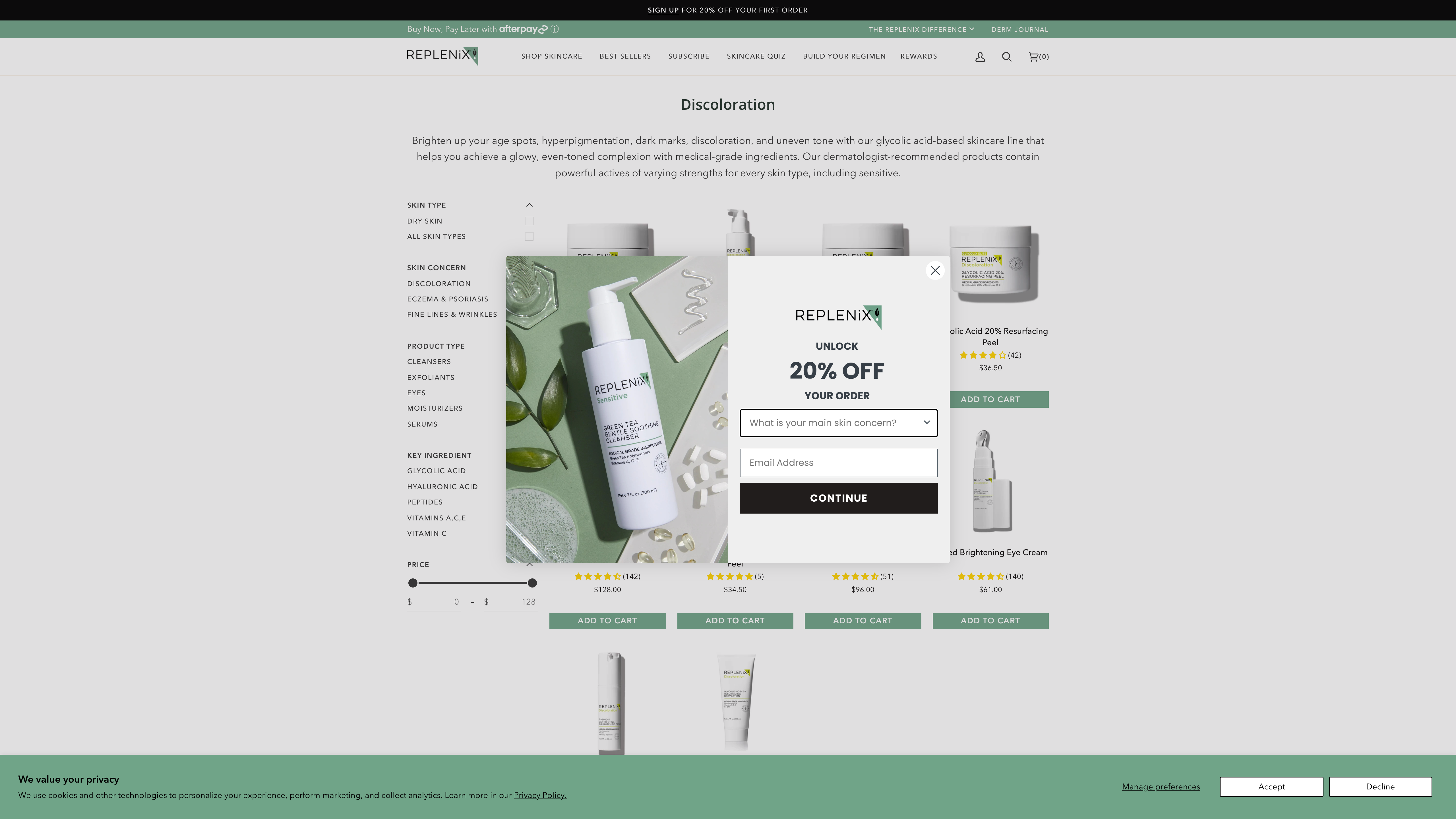 Shopify Store Design for Skin care product screenshot 3