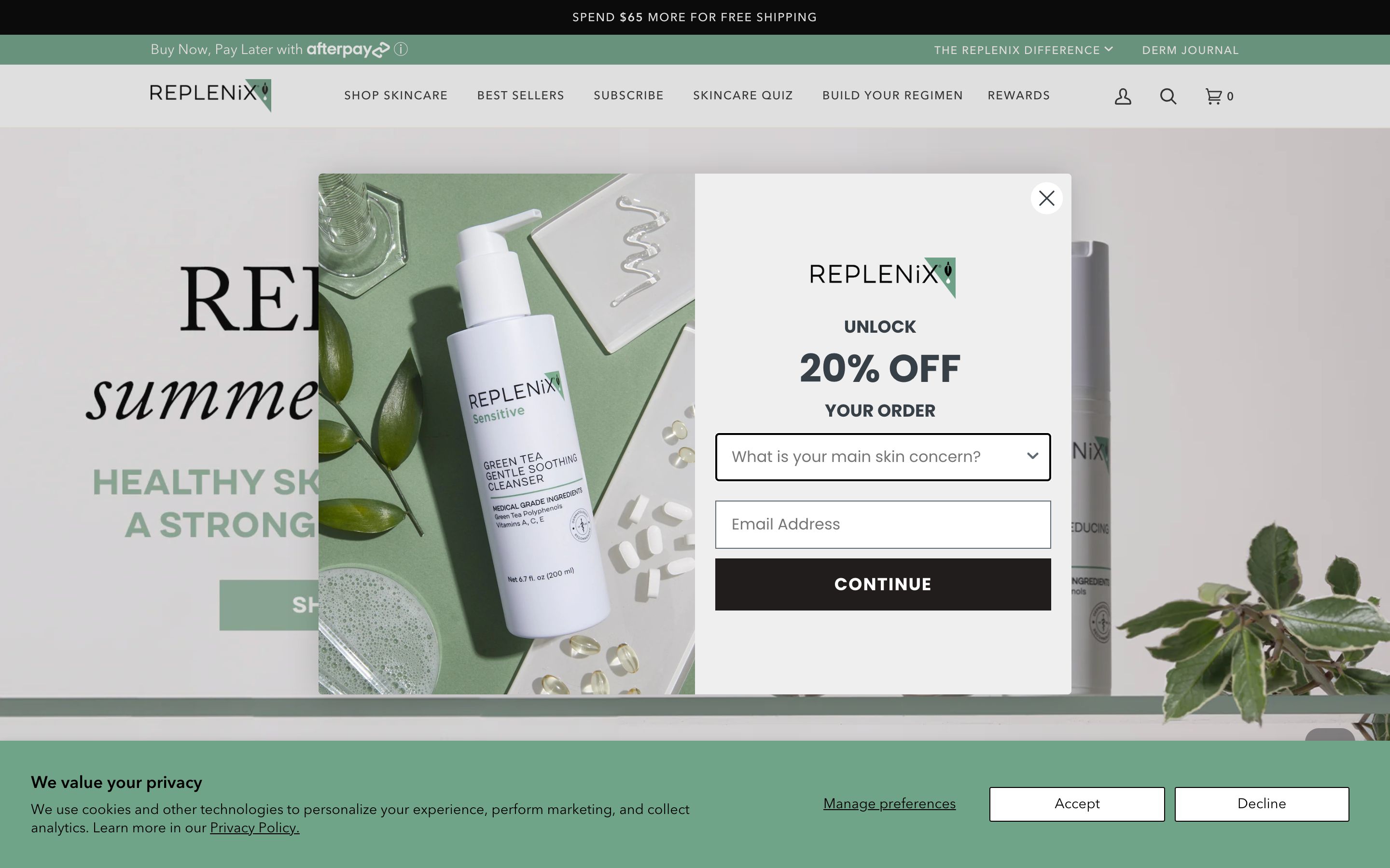 Shopify Store Design for Skin care product screenshot 6
