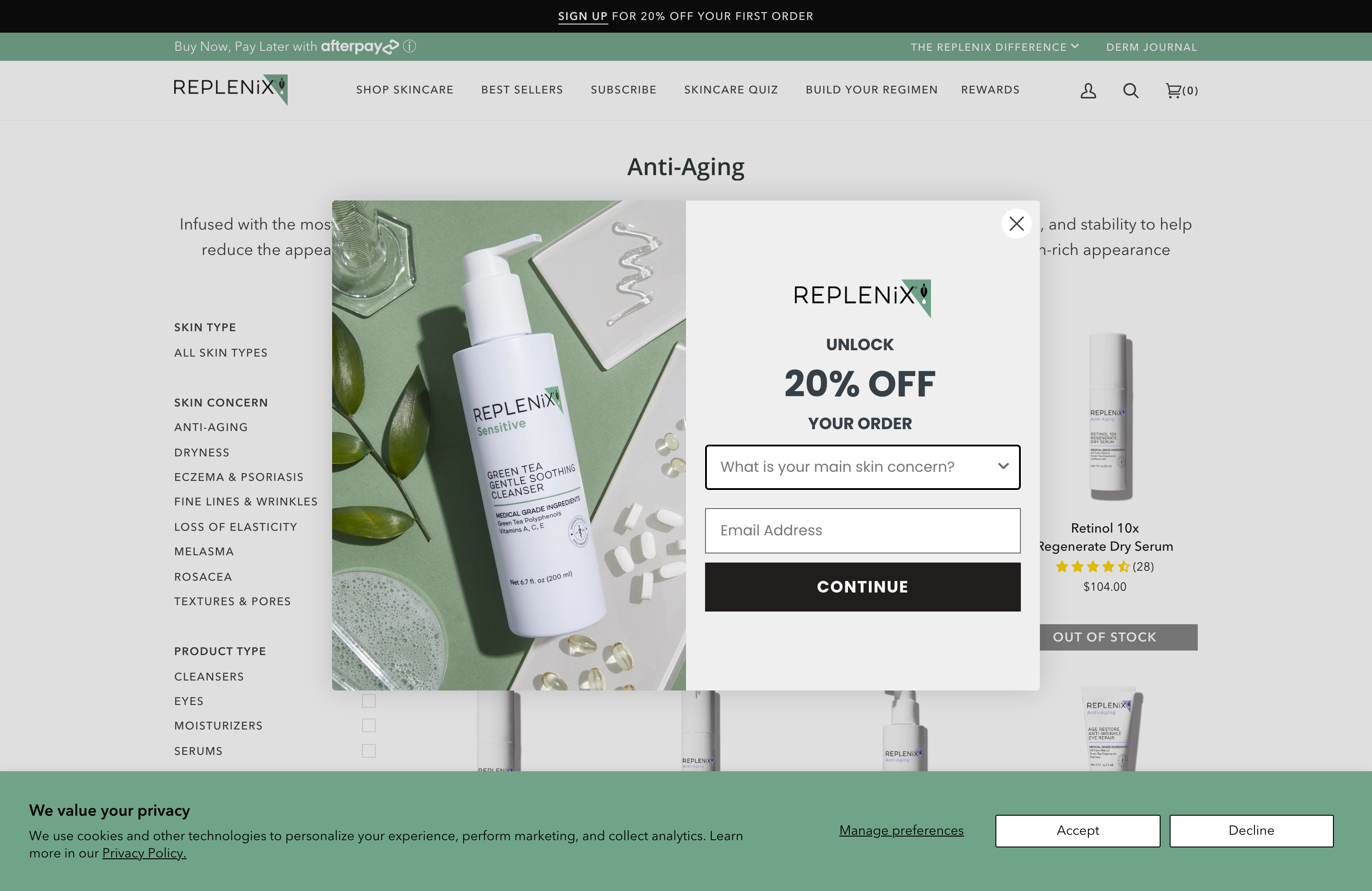 Shopify Store Design for Skin care product screenshot 2