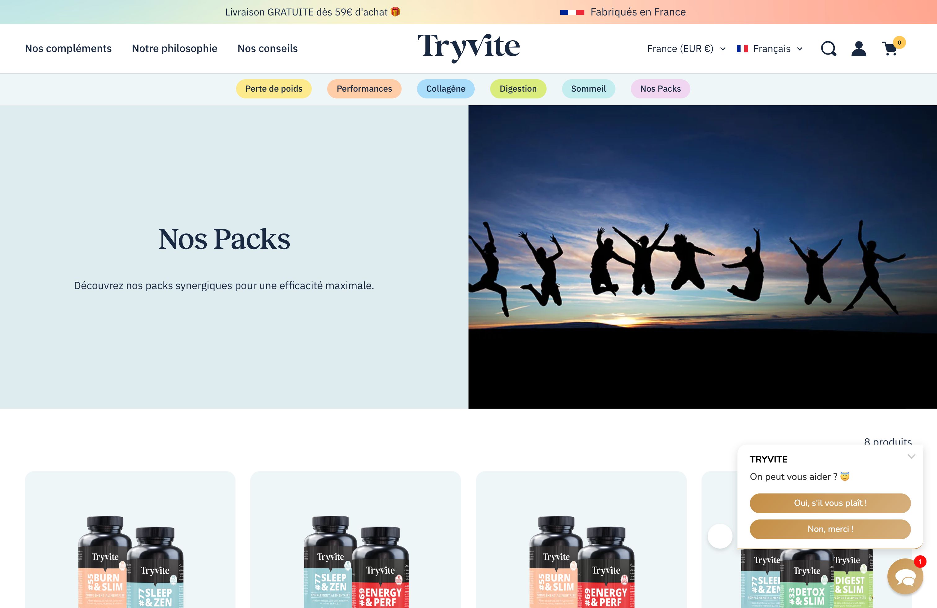 TRYVITE screenshot