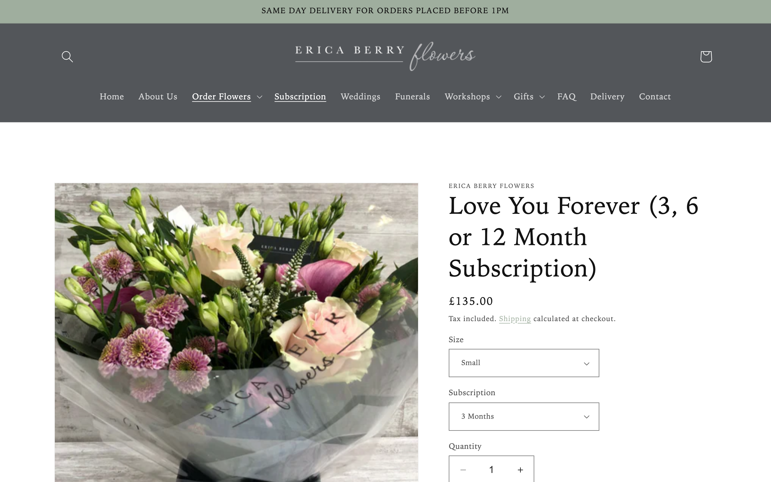 Florist Website screenshot 3
