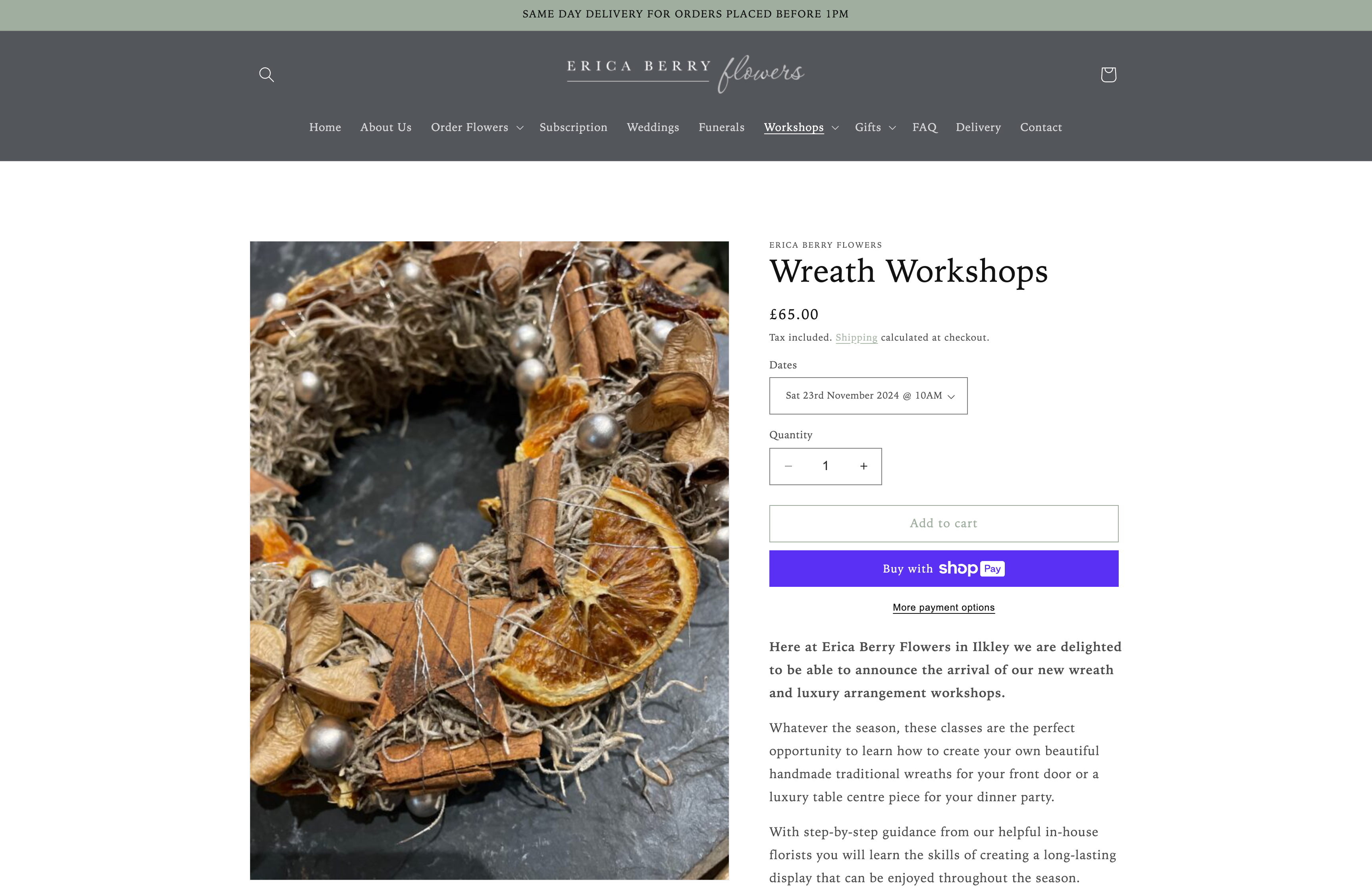 Florist Website screenshot 4