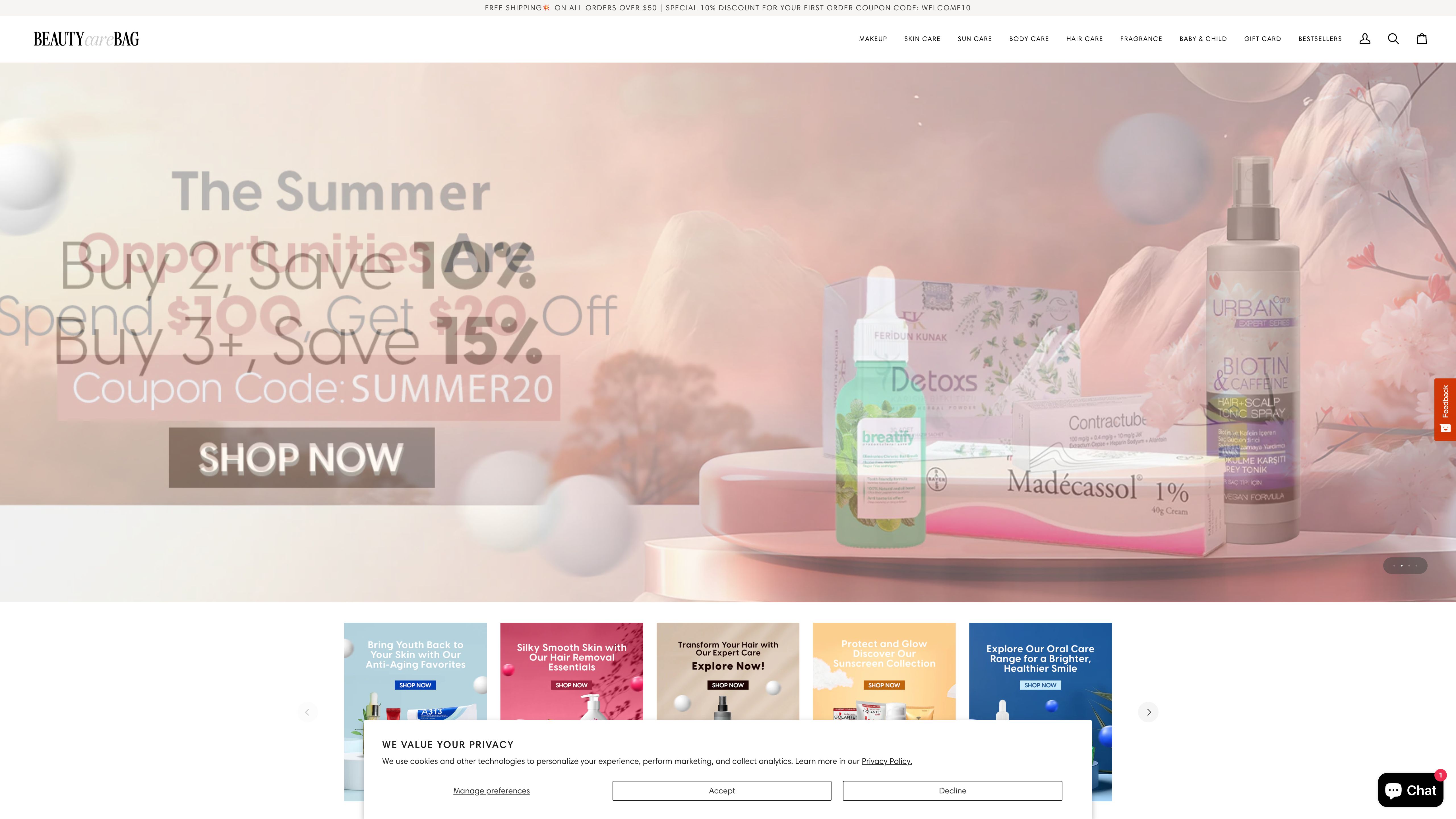 Beauty Care Bag: High-Volume Cosmetics E-commerce Platform screenshot 6