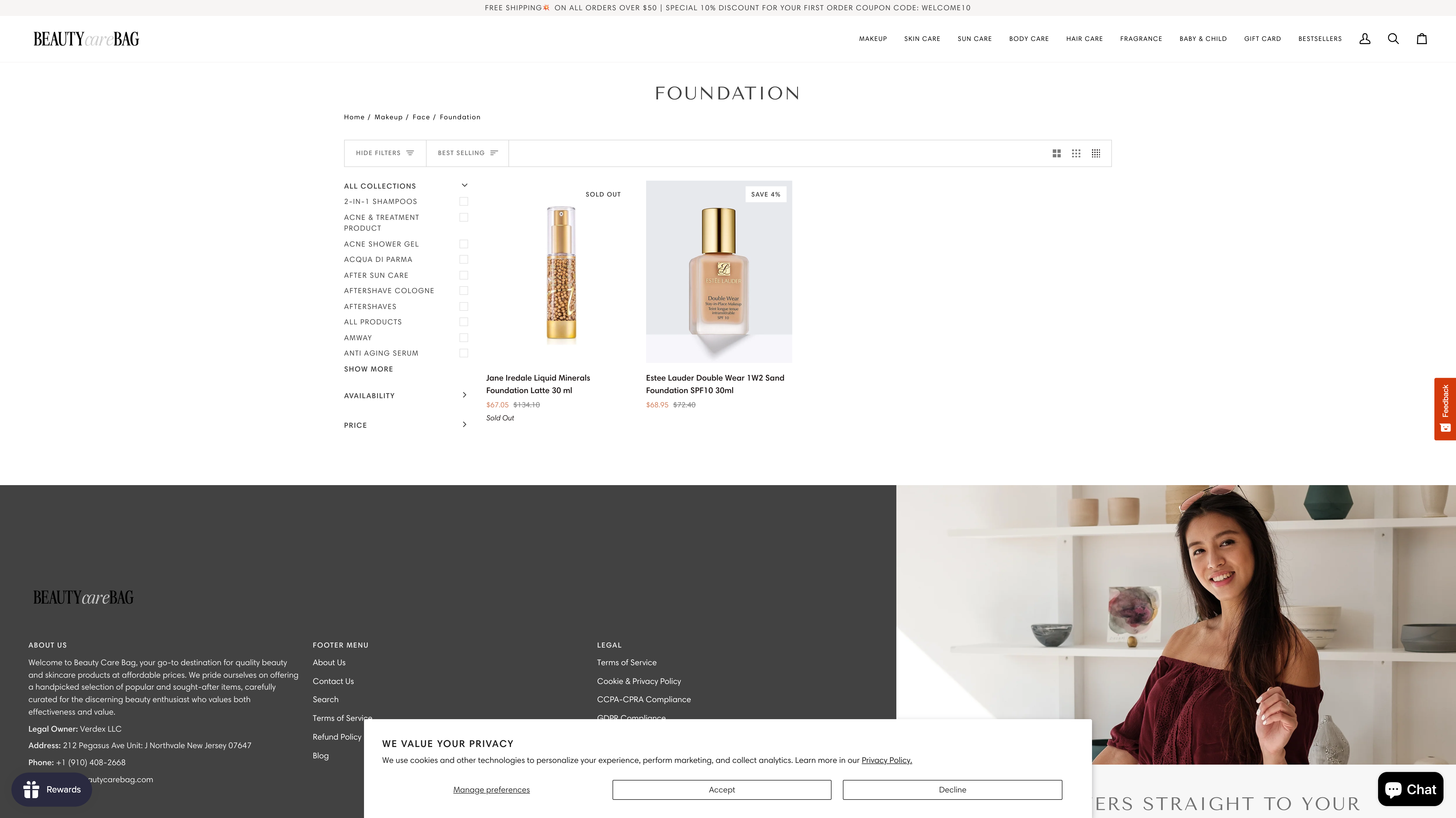 Beauty Care Bag: High-Volume Cosmetics E-commerce Platform screenshot 3