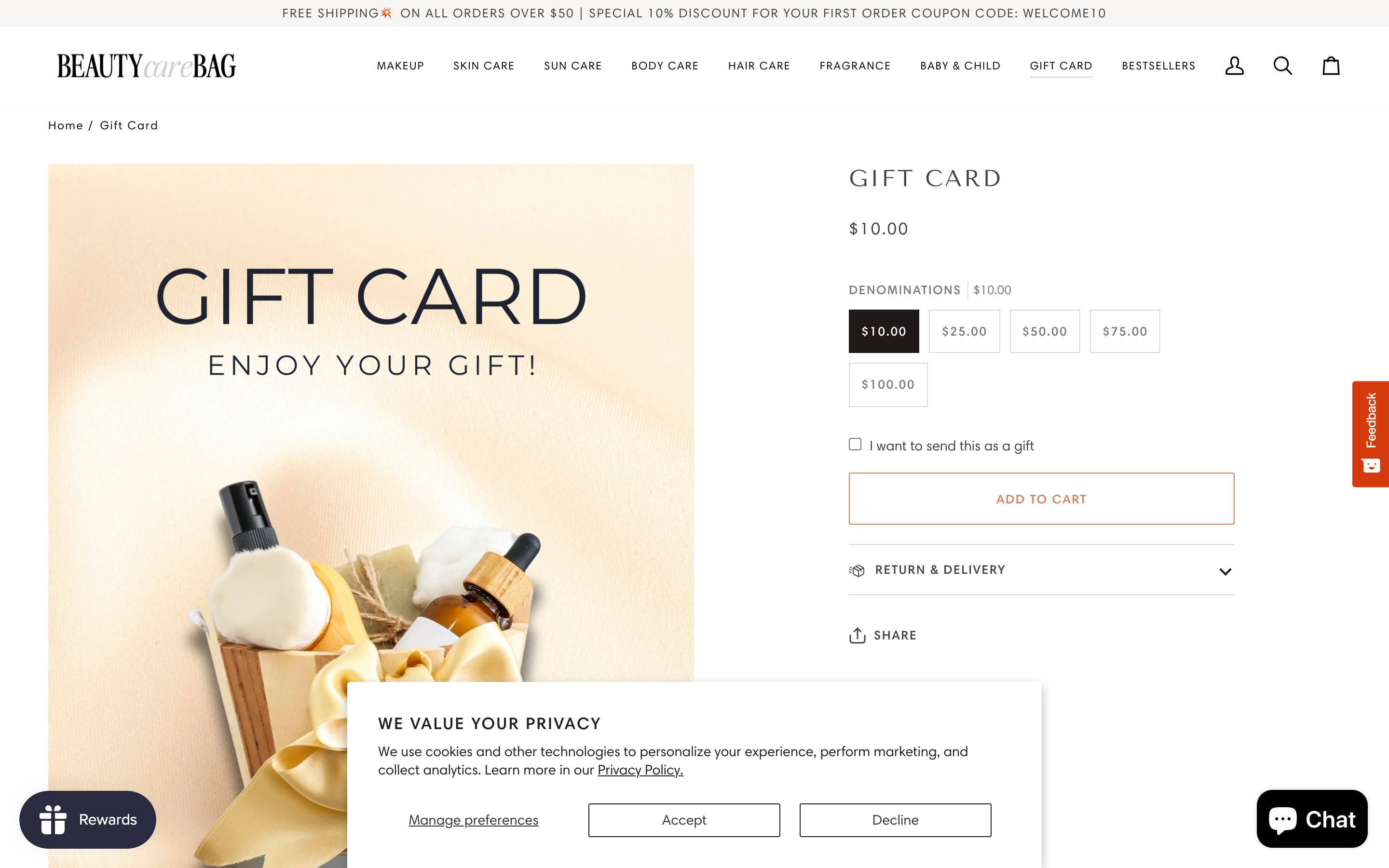 Beauty Care Bag: High-Volume Cosmetics E-commerce Platform screenshot 4