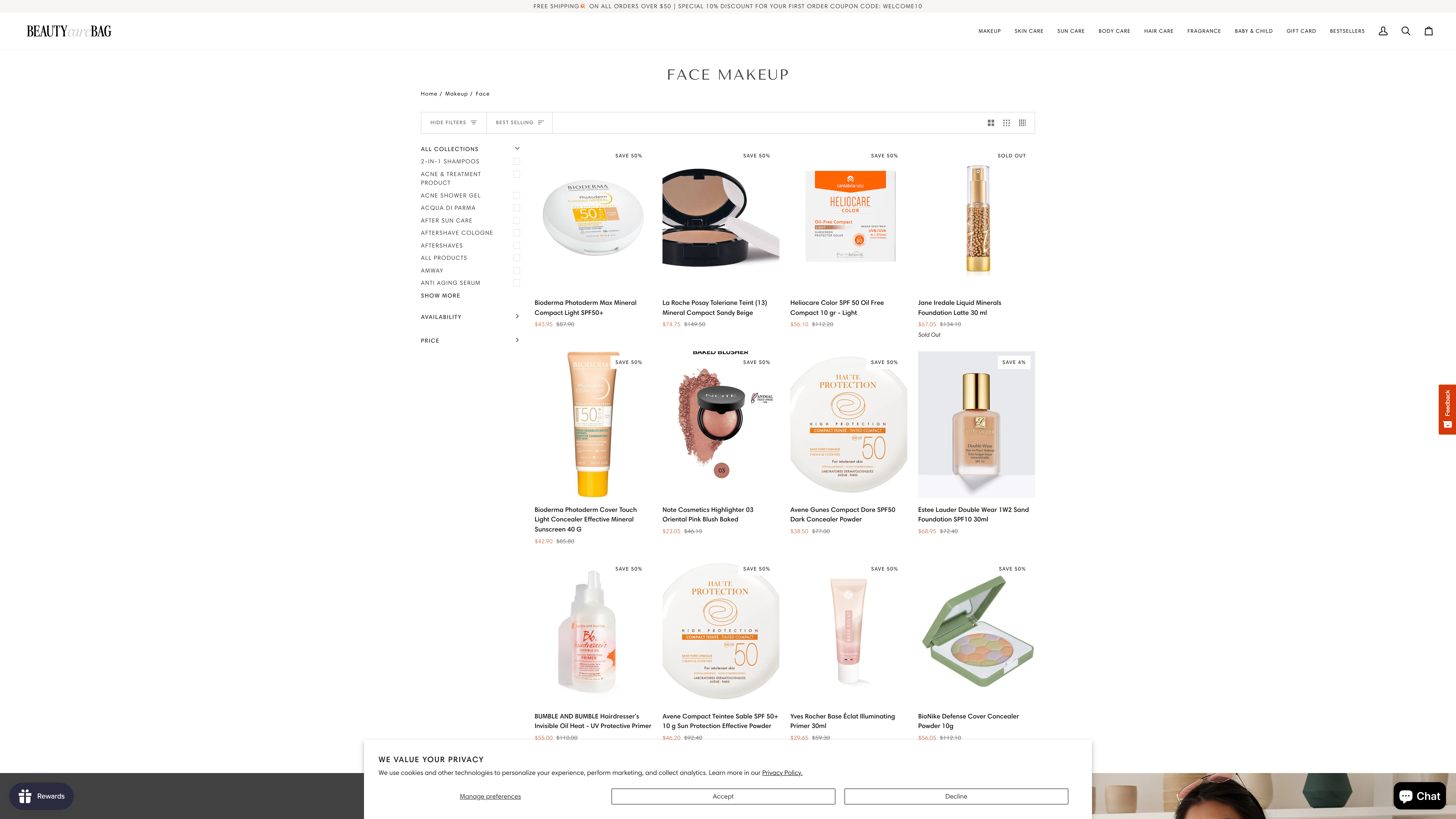 Beauty Care Bag: High-Volume Cosmetics E-commerce Platform screenshot 2