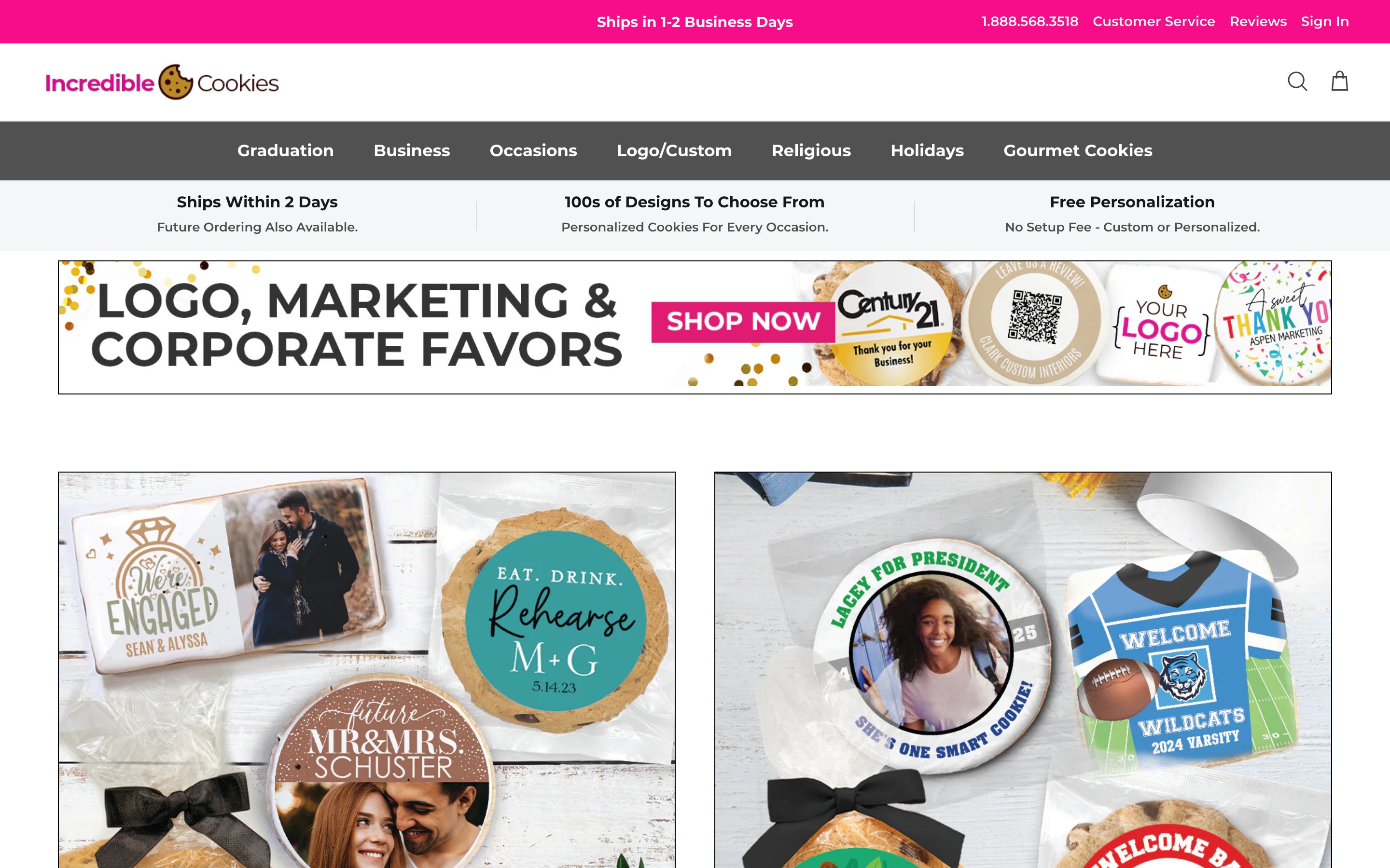 Incredible Cookies - Custom Cookie E-Commerce with Personalized Design screenshot 6