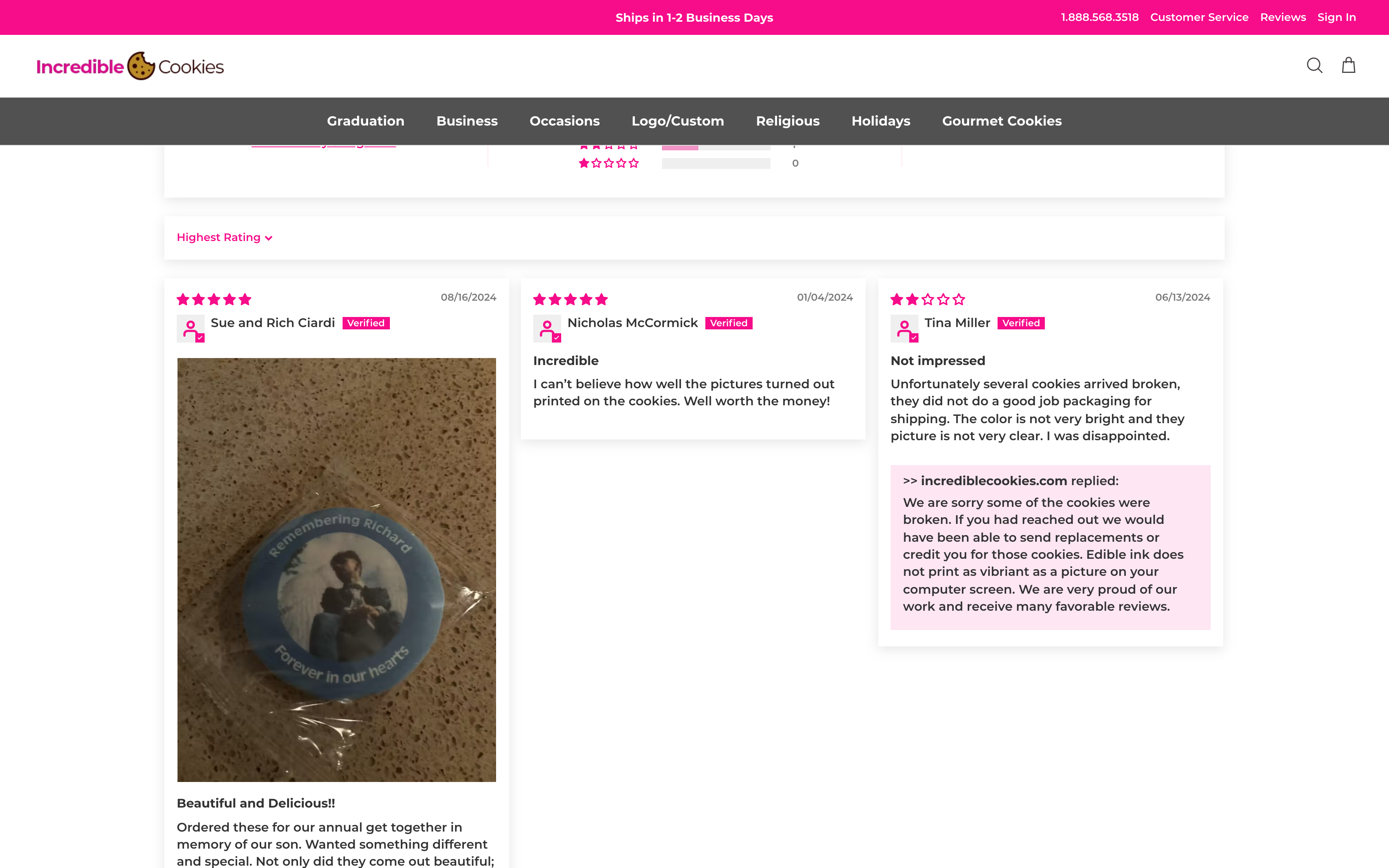 Incredible Cookies - Custom Cookie E-Commerce with Personalized Design screenshot 3