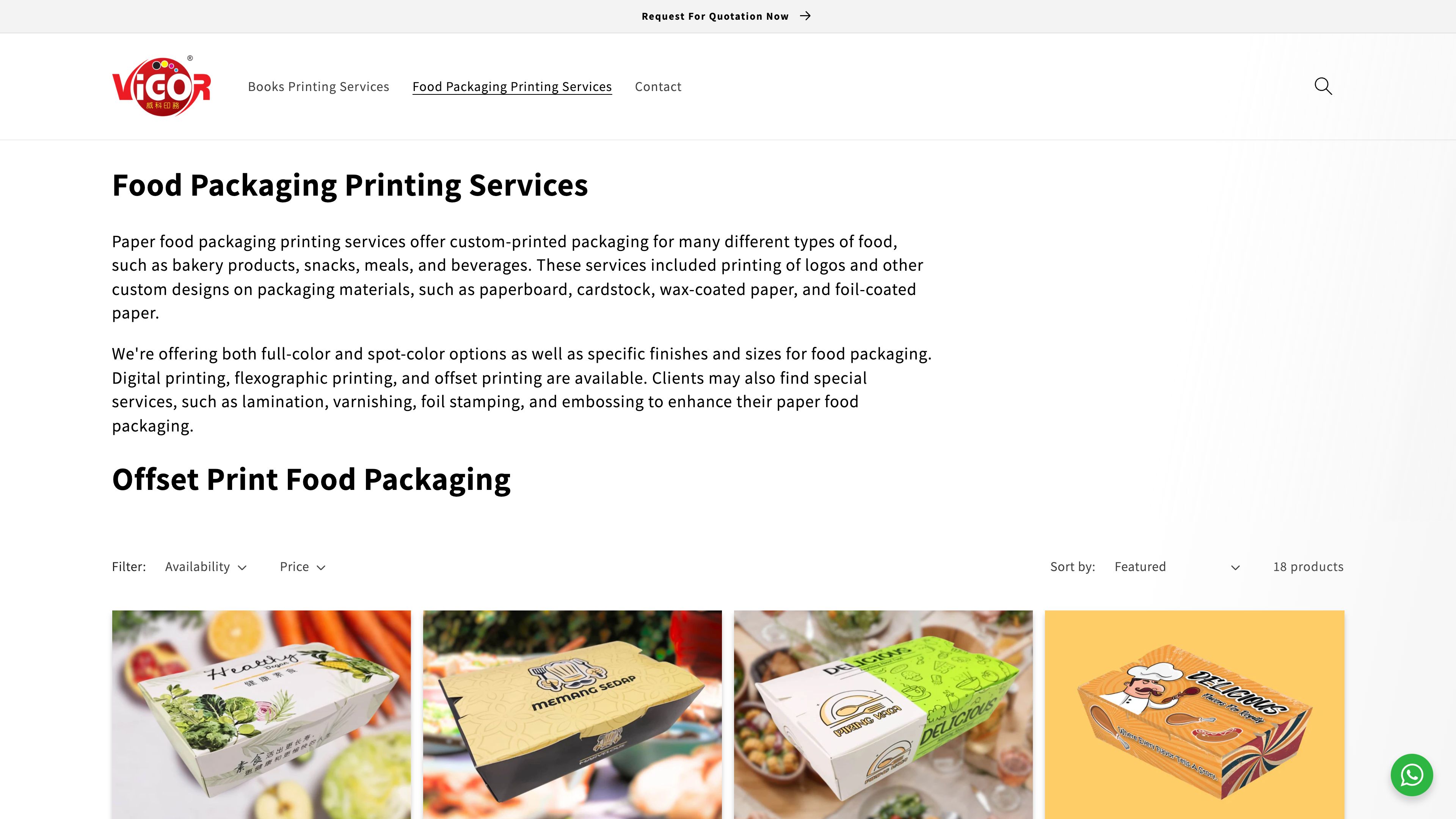 ViGOR Printing: Enhancing Custom Book Printing & Food Packaging Services Online