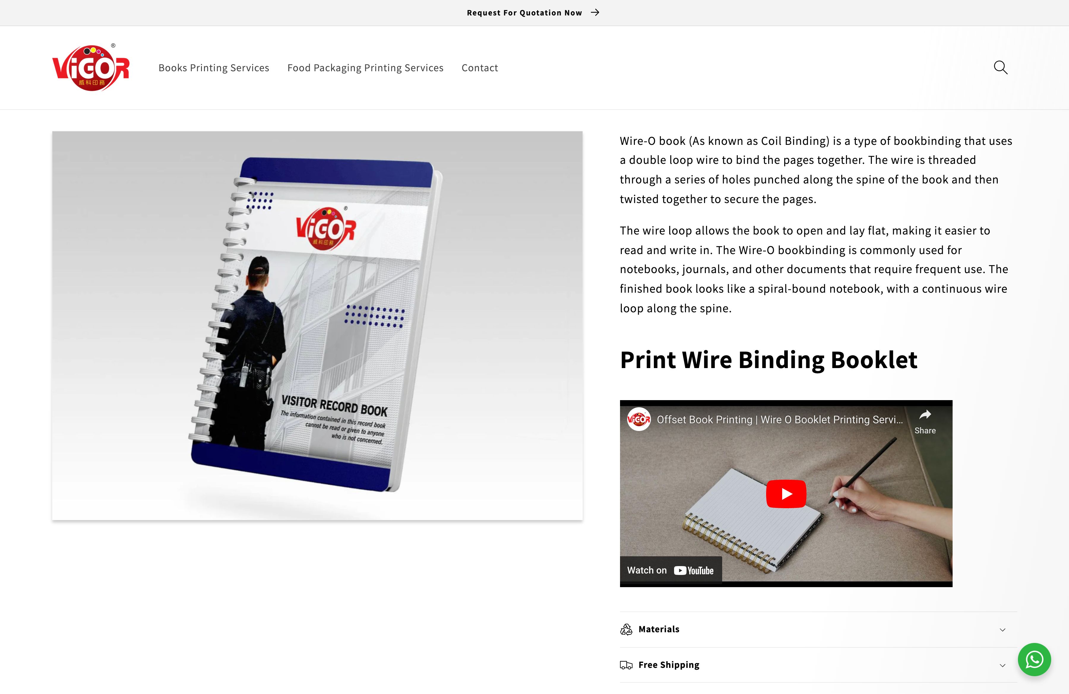 ViGOR Printing - Custom book printing & food packaging services screenshot 3