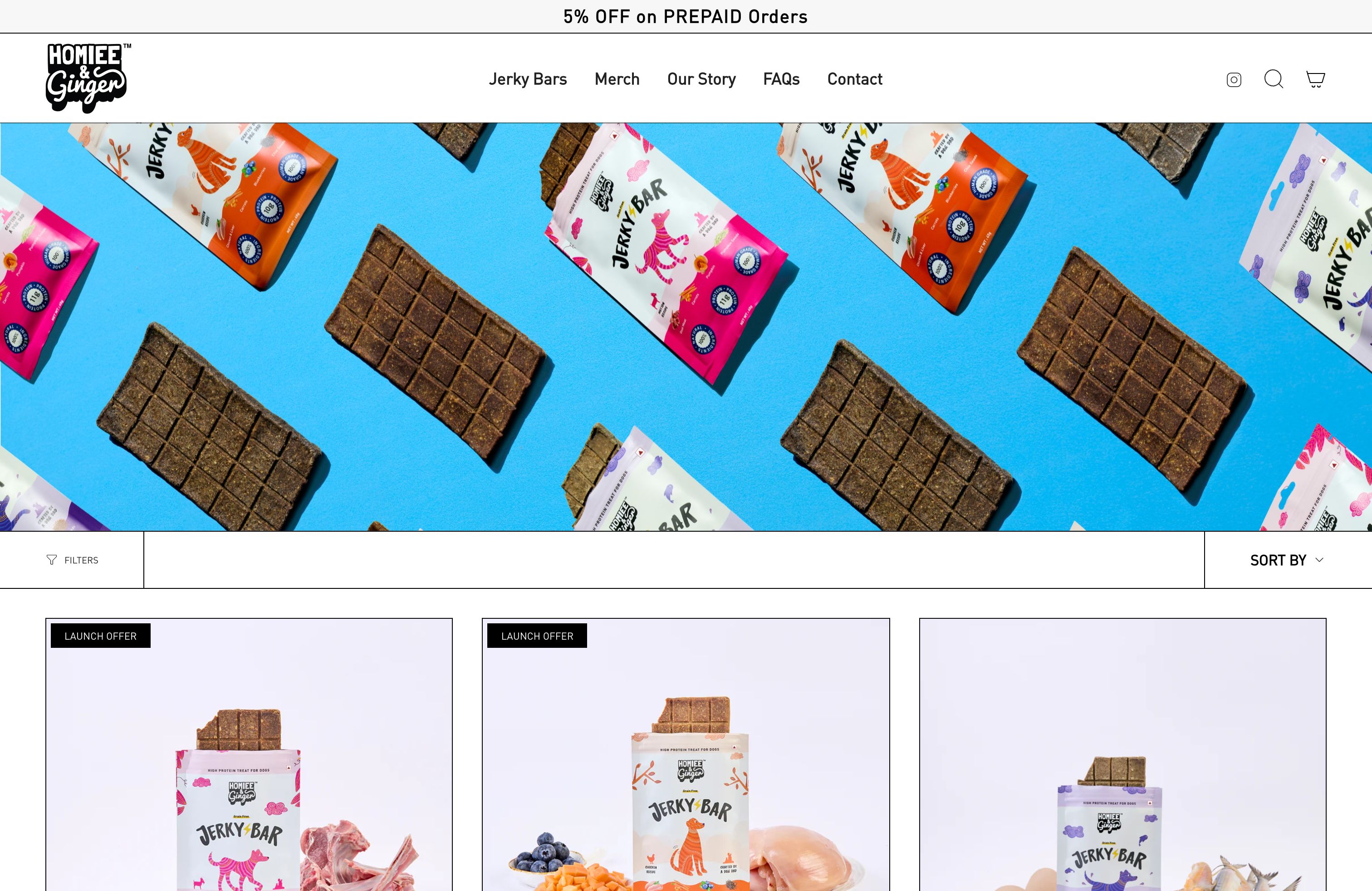 Homiee & Ginger | India's first organic dog jerky bar brand screenshot 2