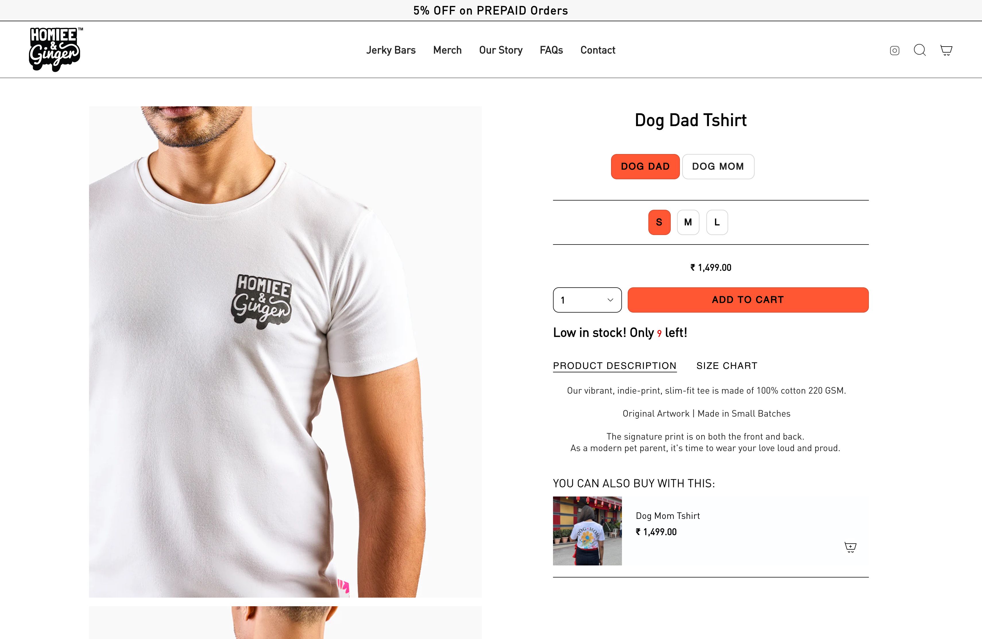 Homiee & Ginger | India's first organic dog jerky bar brand screenshot 3