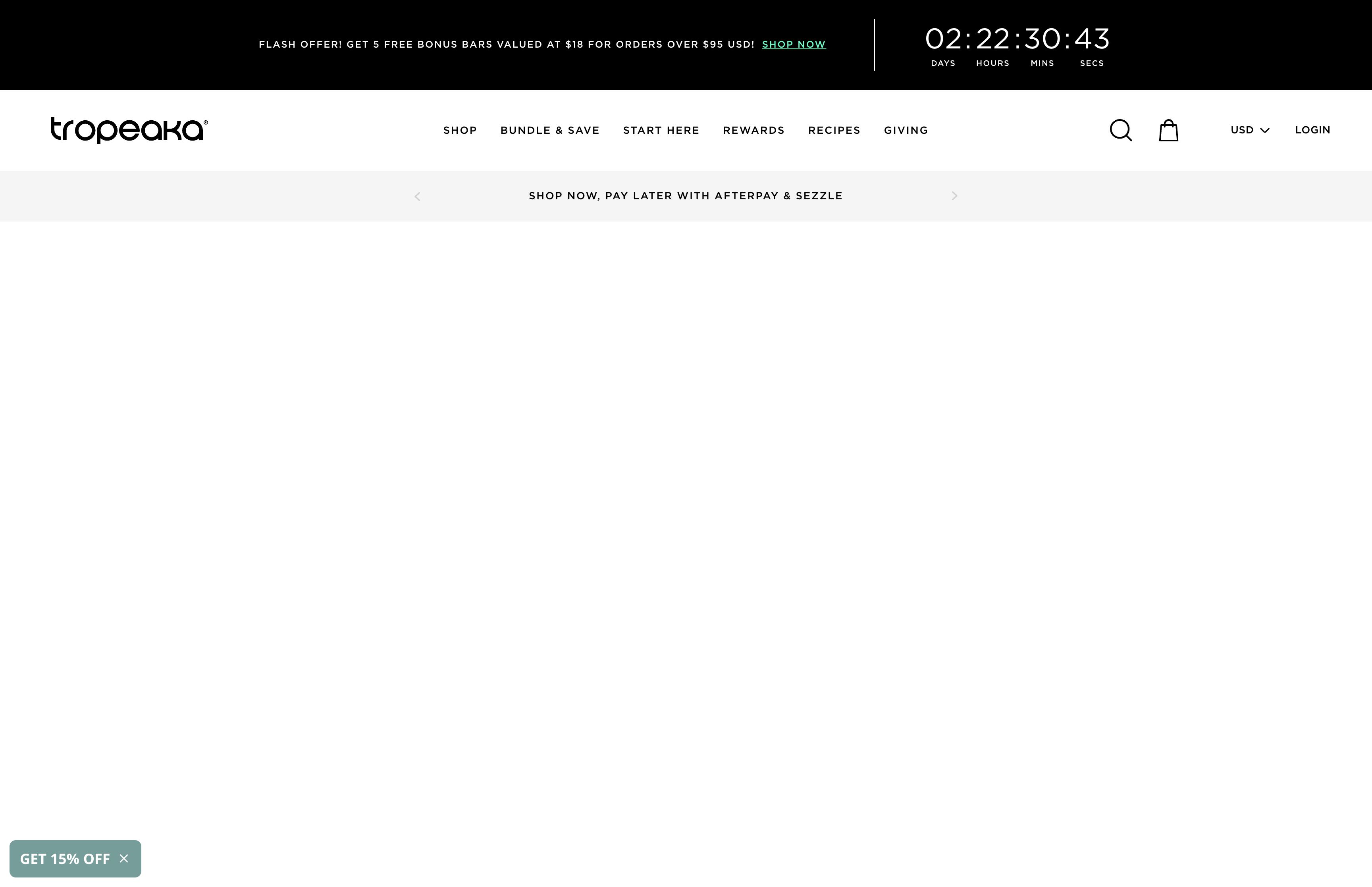 Redesign - tropeaka.com screenshot 6