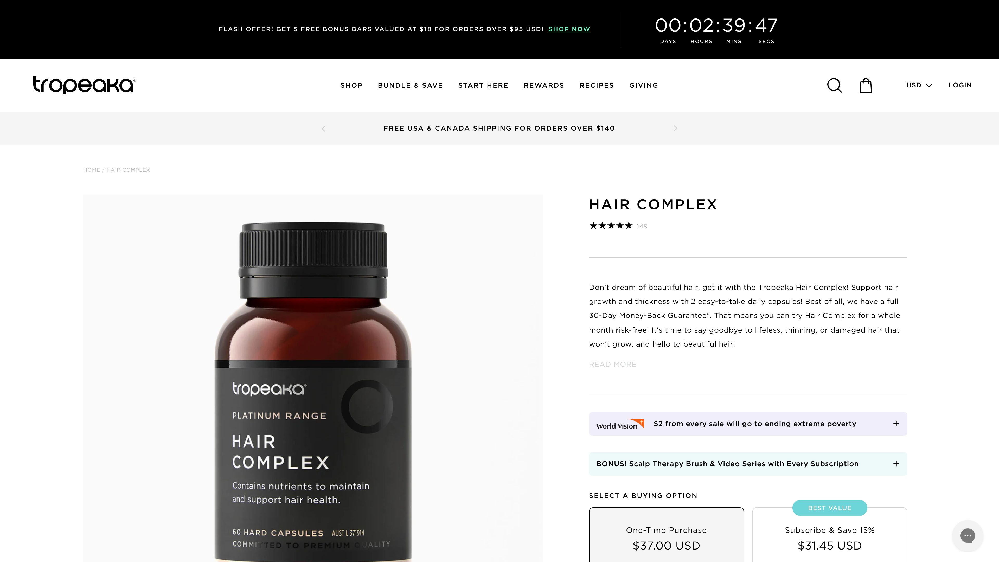 Redesign - tropeaka.com screenshot 2