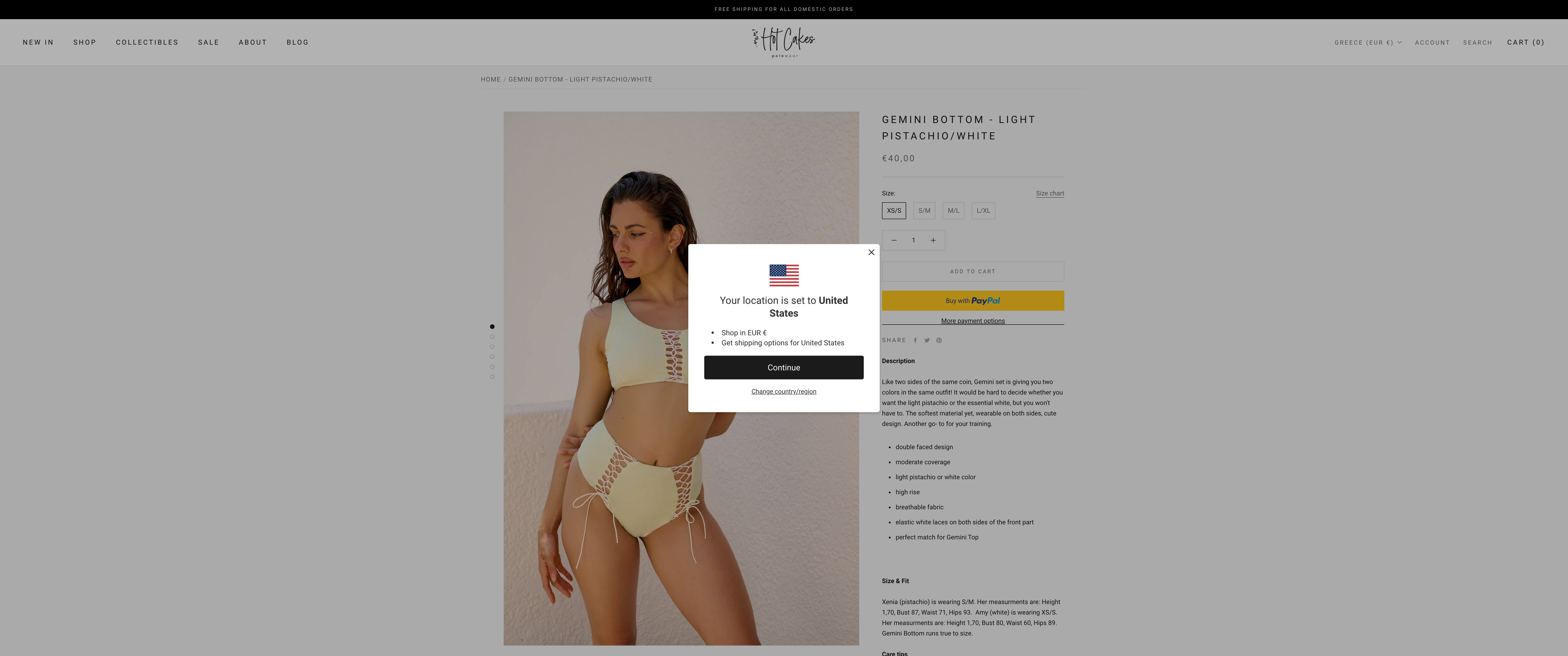 HotCakes Polewear: Bespoke Store Design for a Greek Clothing Company screenshot 3