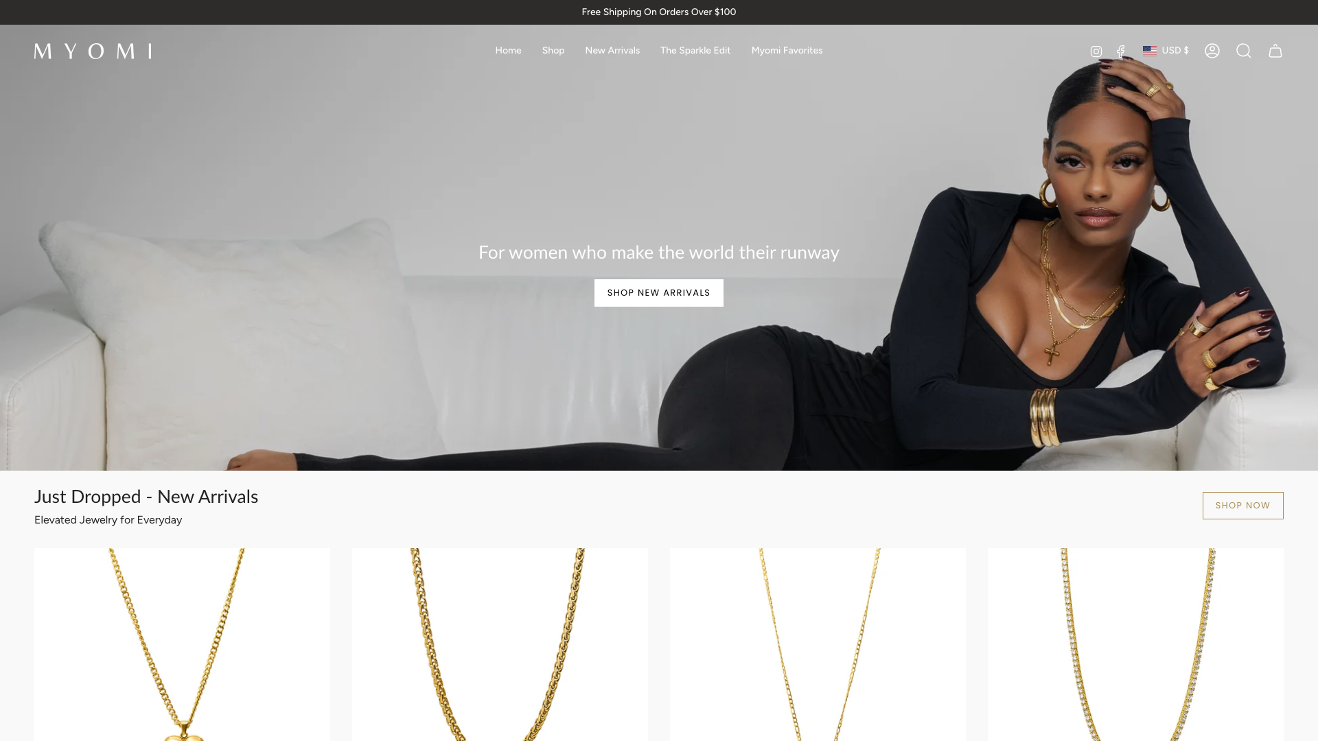MYOMI Jewelry Store screenshot