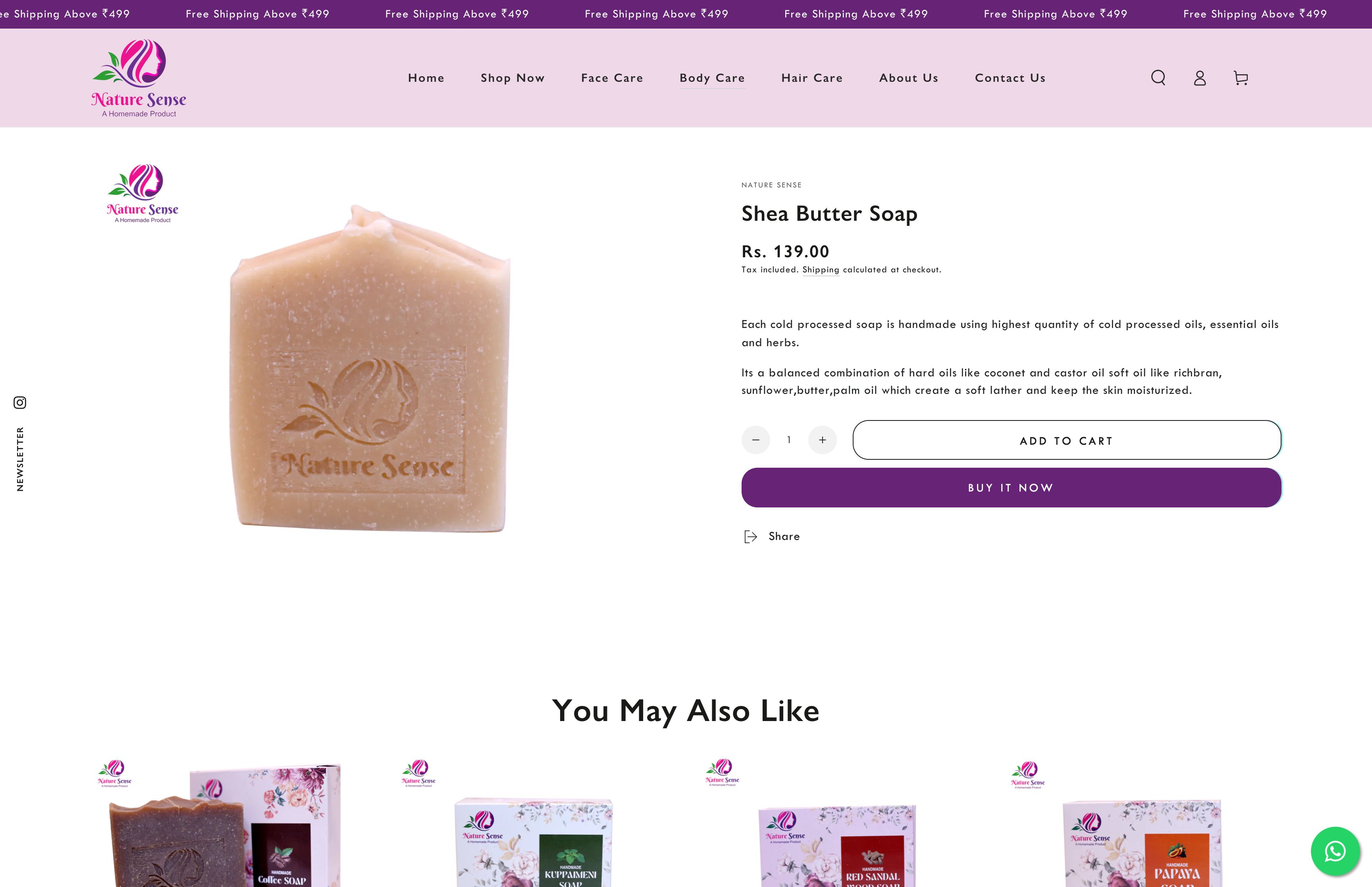 Nature Sense - The Luxury Of Home Made Skincare  screenshot 4