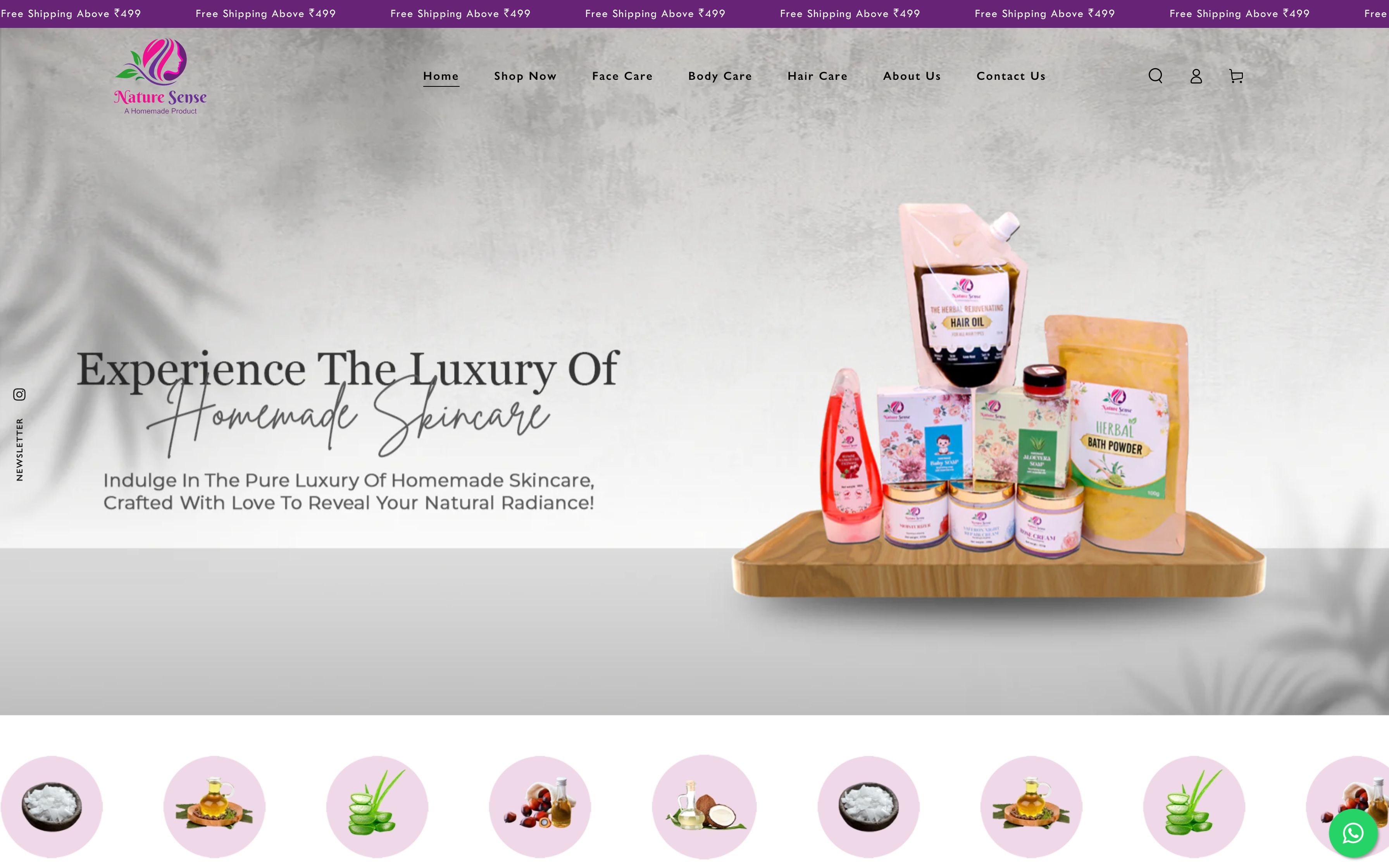 Nature Sense - The Luxury Of Home Made Skincare  screenshot 5