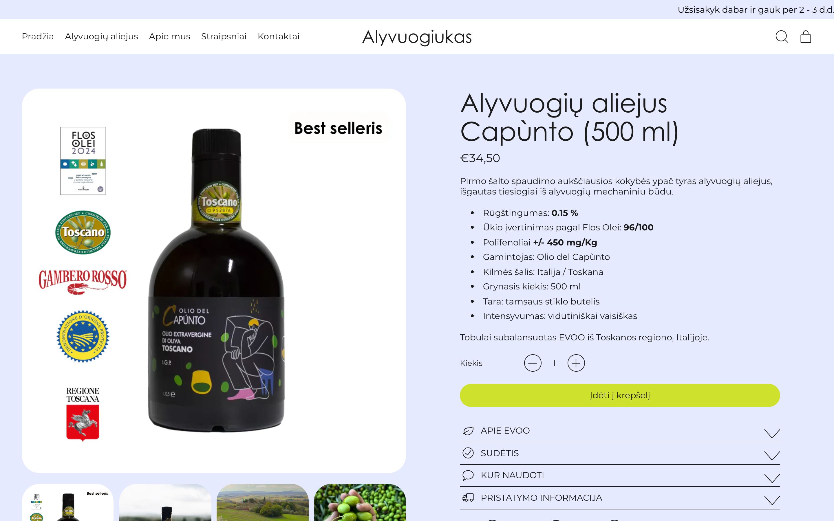 Alyvuogiukas olive oil screenshot 3