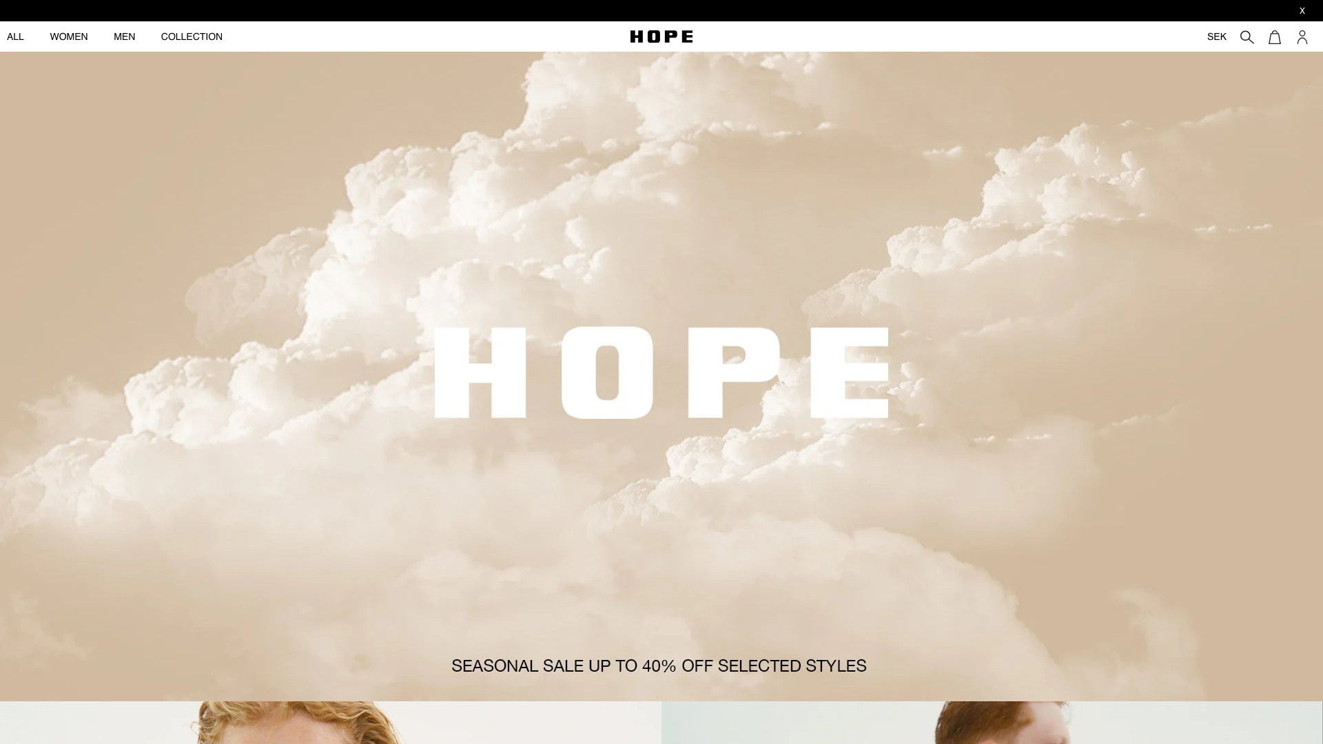 Hope: Migration from Commerce Tools, Redesign & Advanced Product Logic screenshot