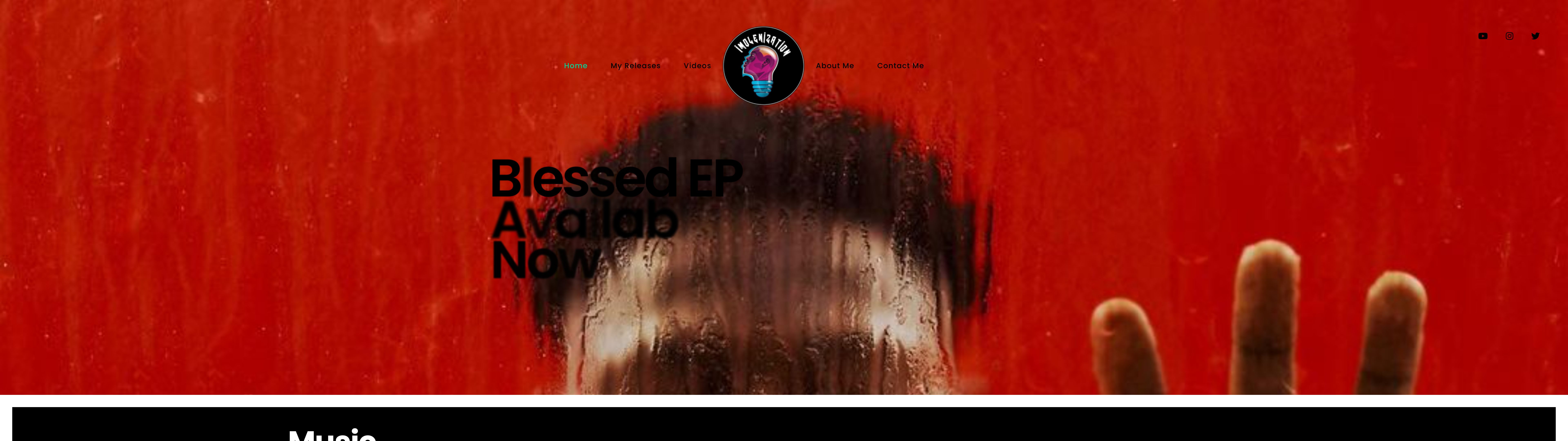 Music Artiste Website screenshot