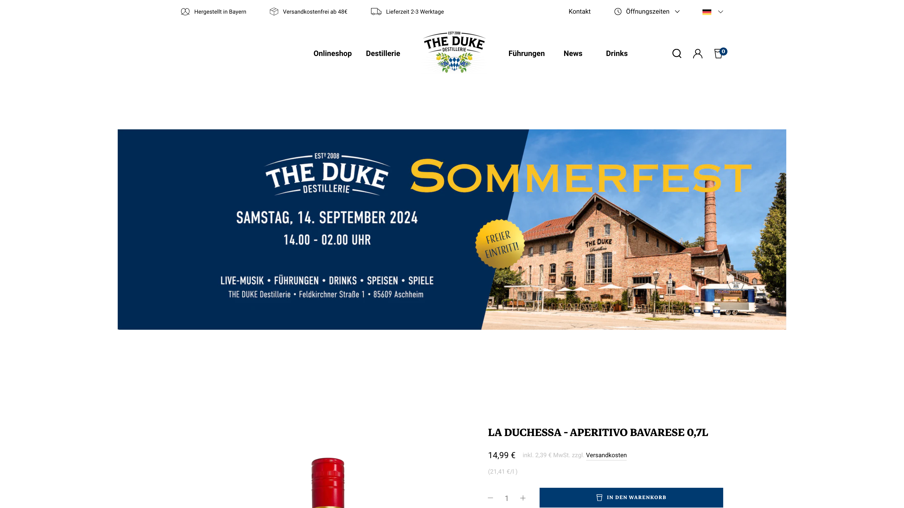 The DUKE Gin - Germany screenshot 4