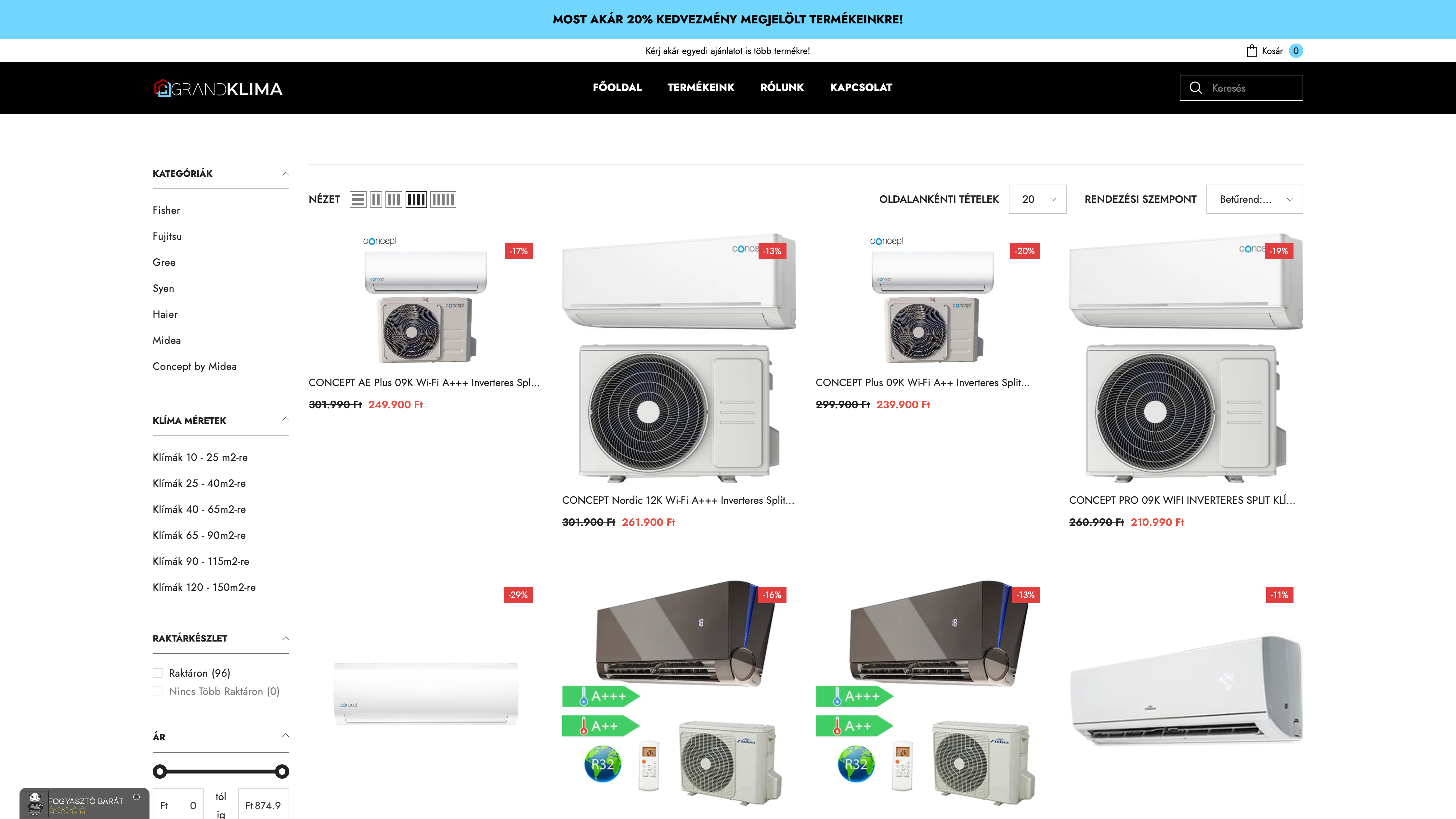 Grandklima.hu screenshot