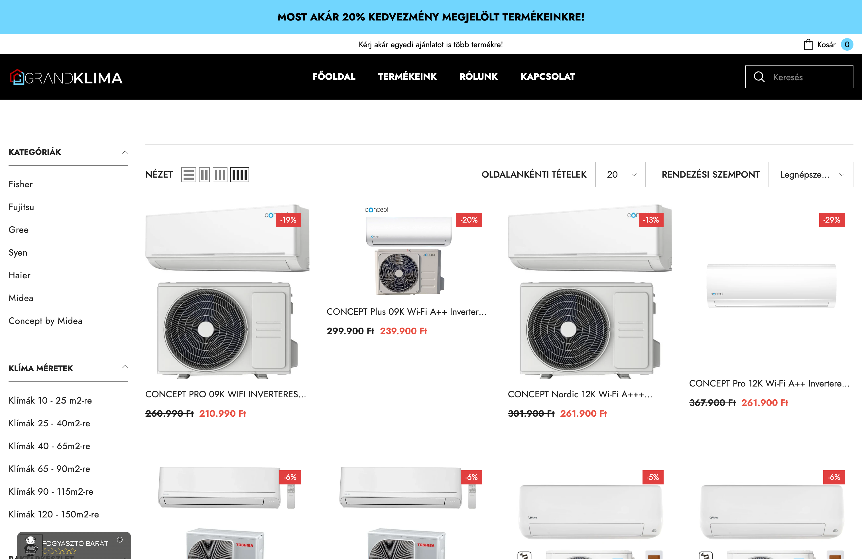 Grandklima.hu screenshot 2