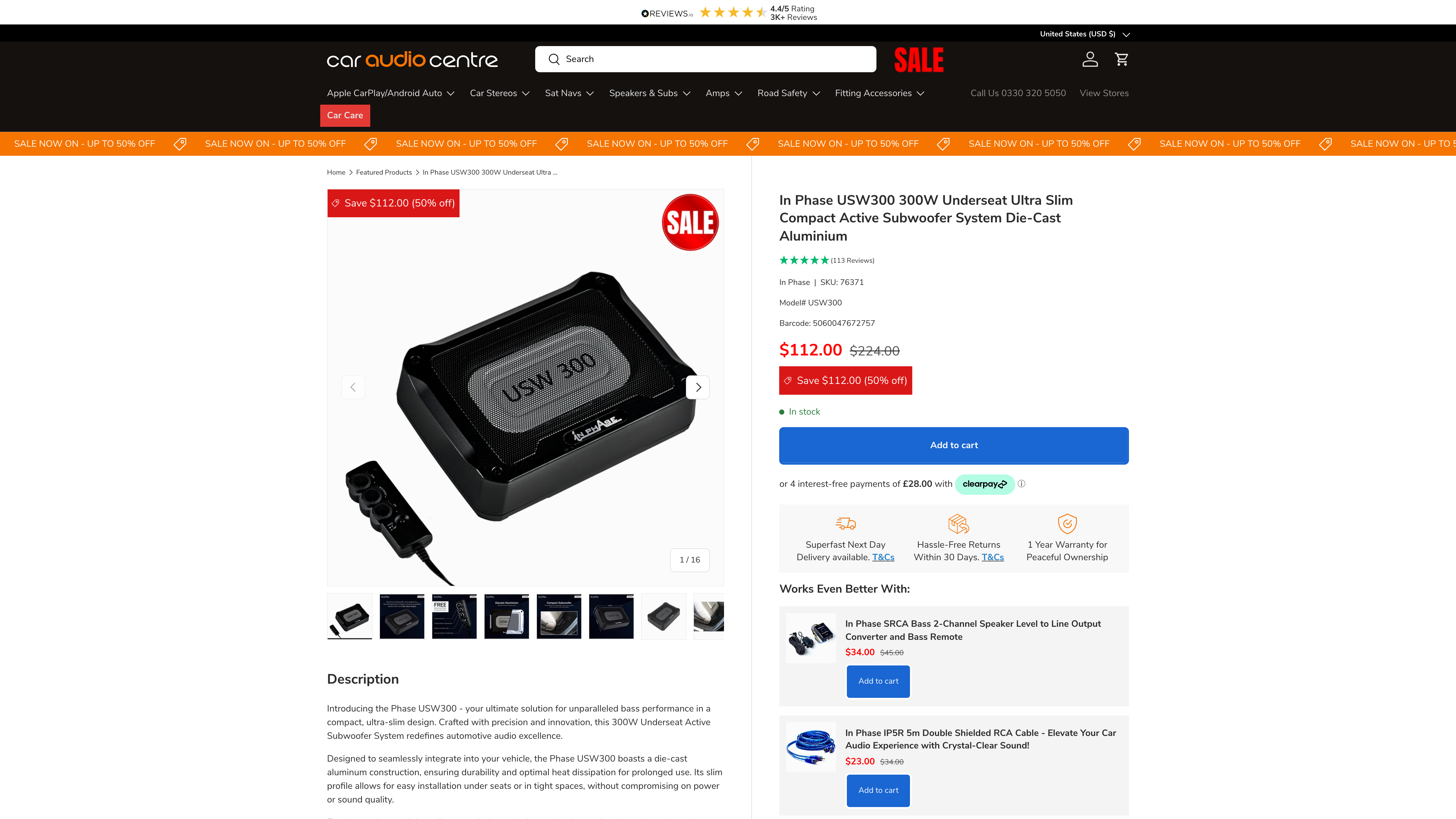 Car Audio Centre - Magento to Shopify screenshot 3