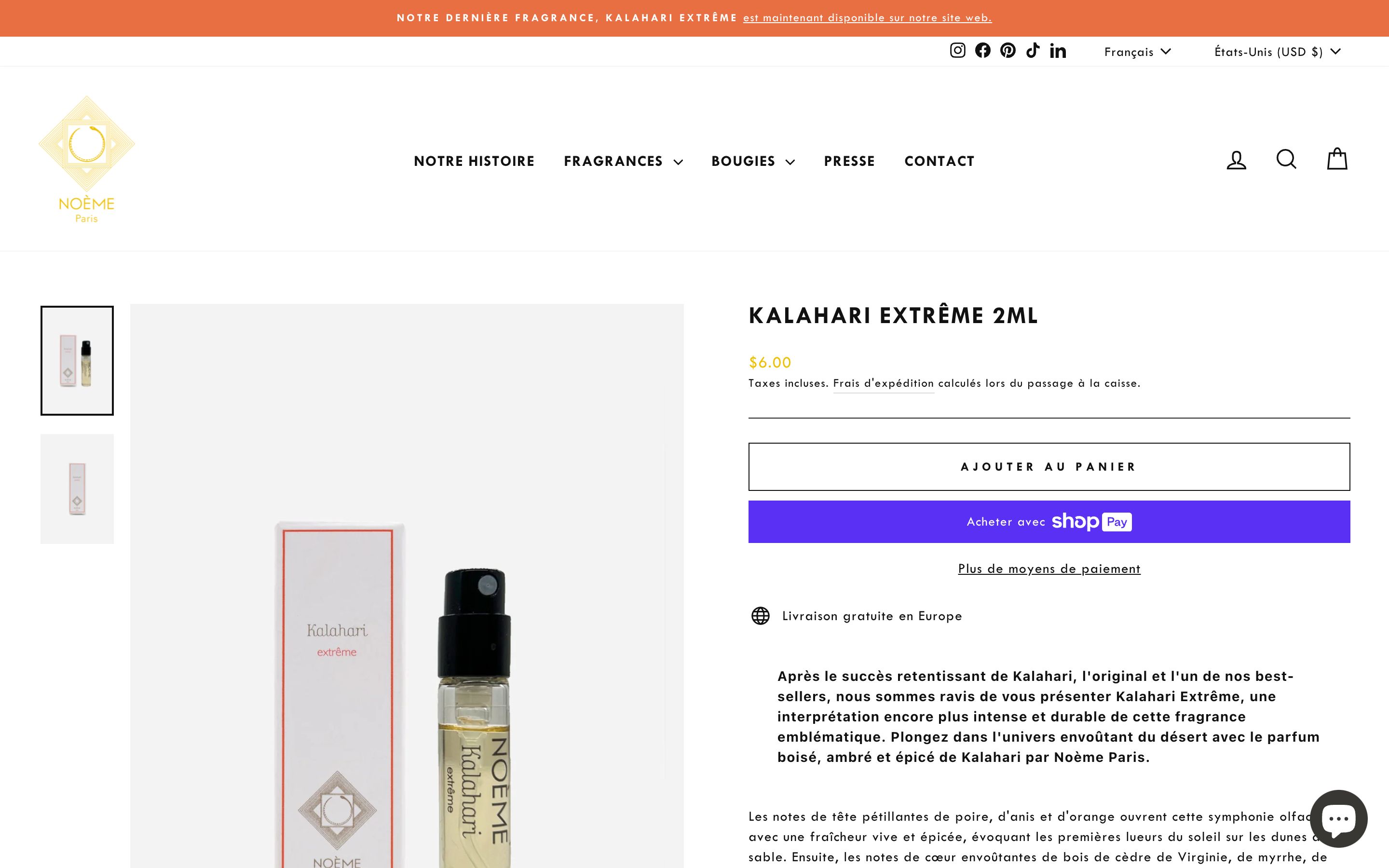 Noeme Paris | France | Fragrance   screenshot 3